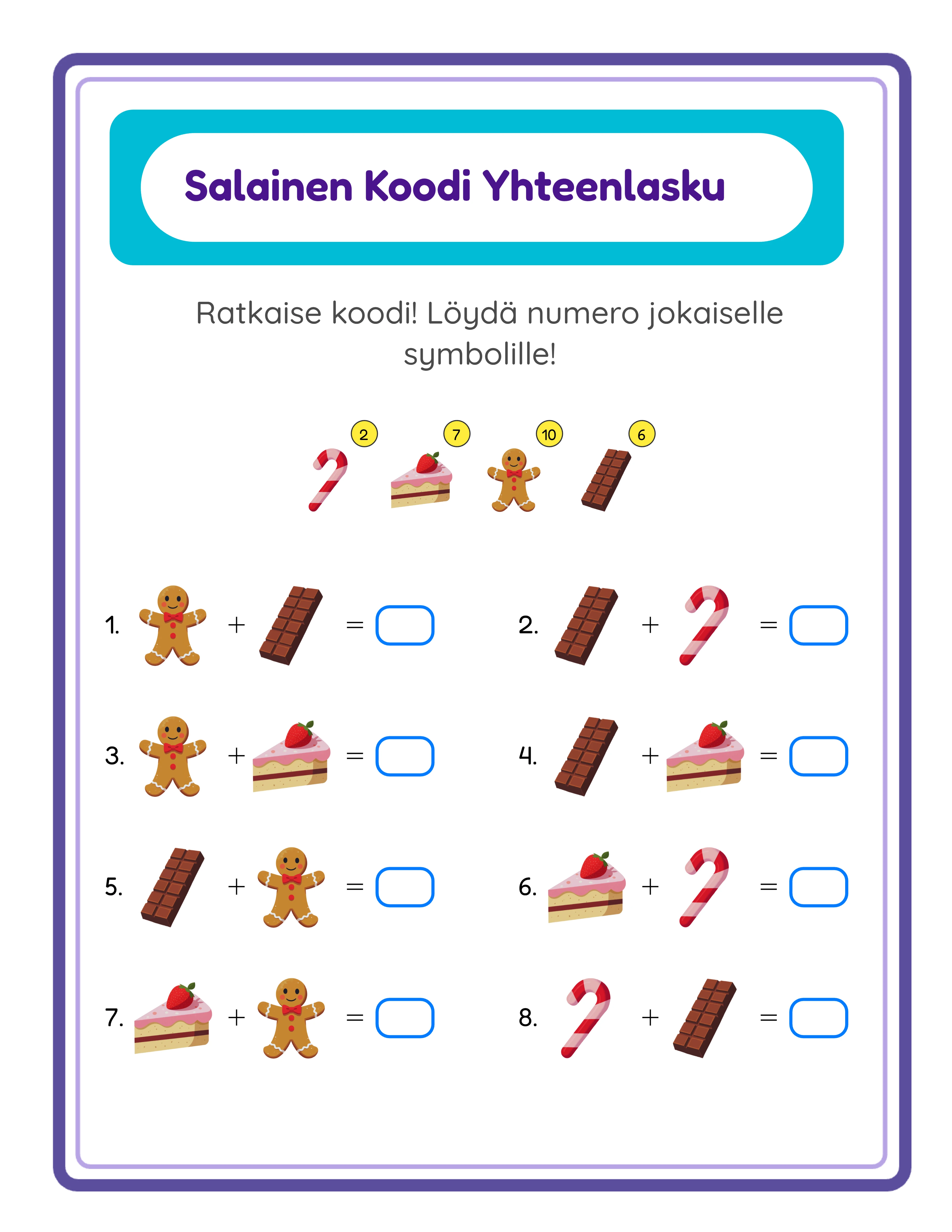 Code breaker printable worksheet — decode challenge