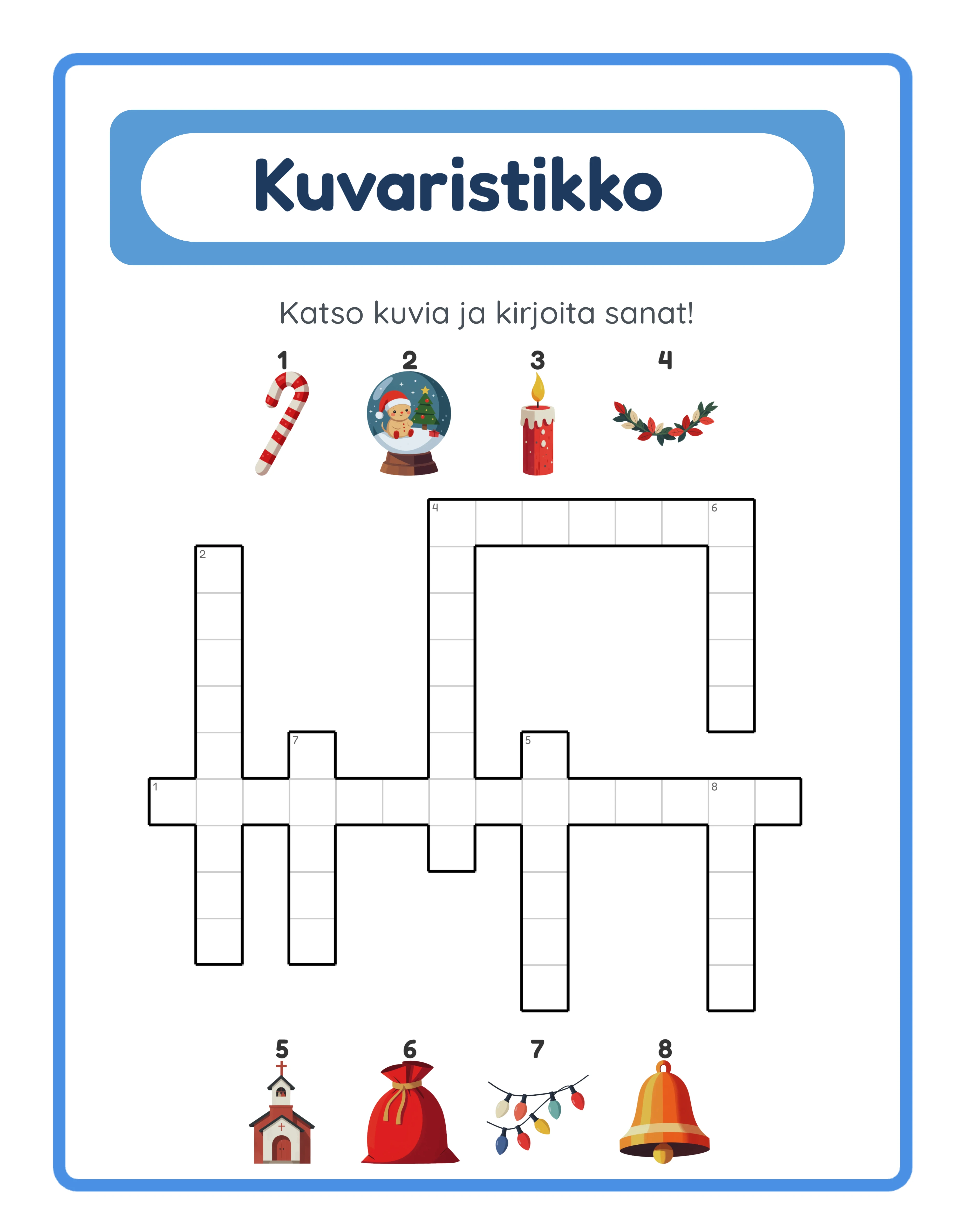 Professional picture crossword