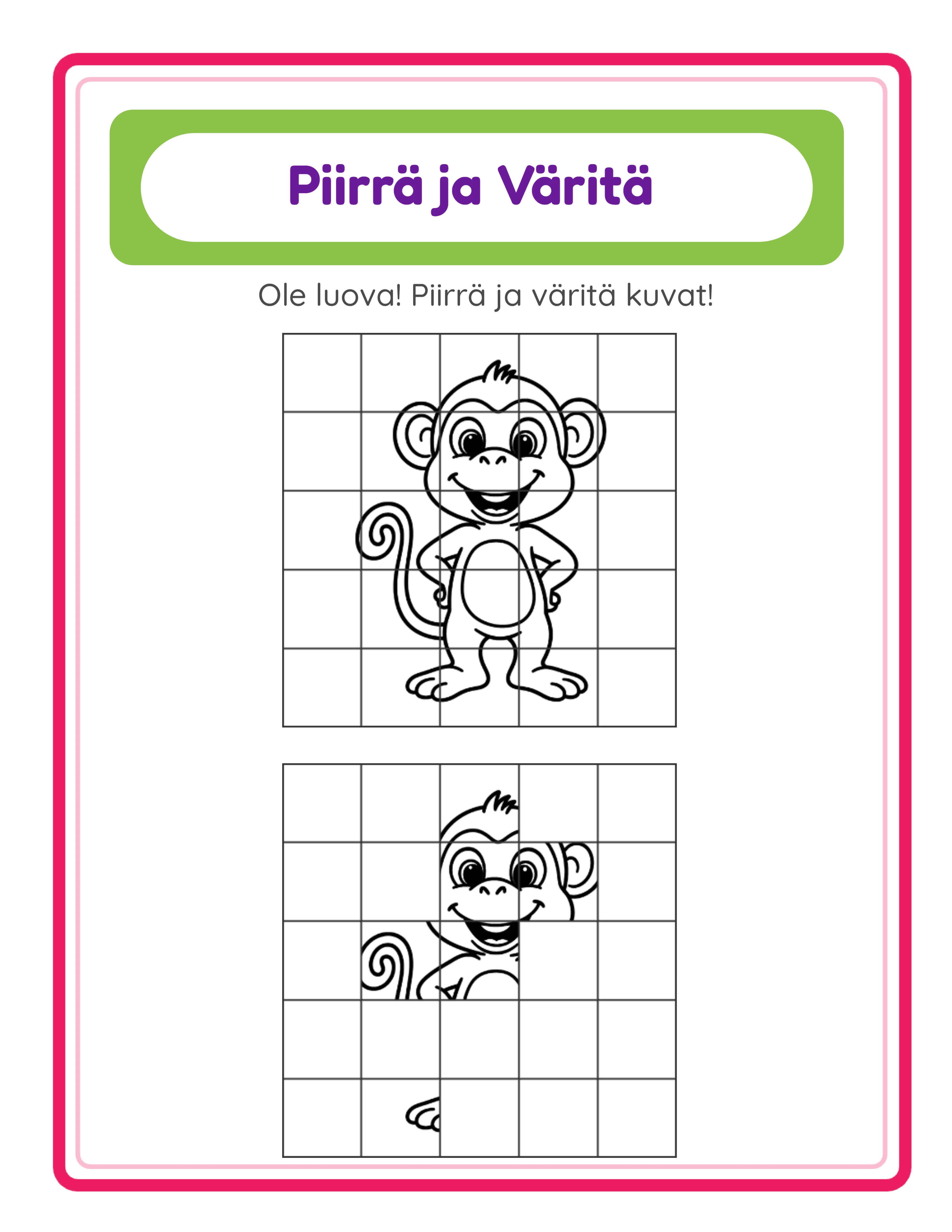 Piirra & Varita tyolehti esimerkki 2
