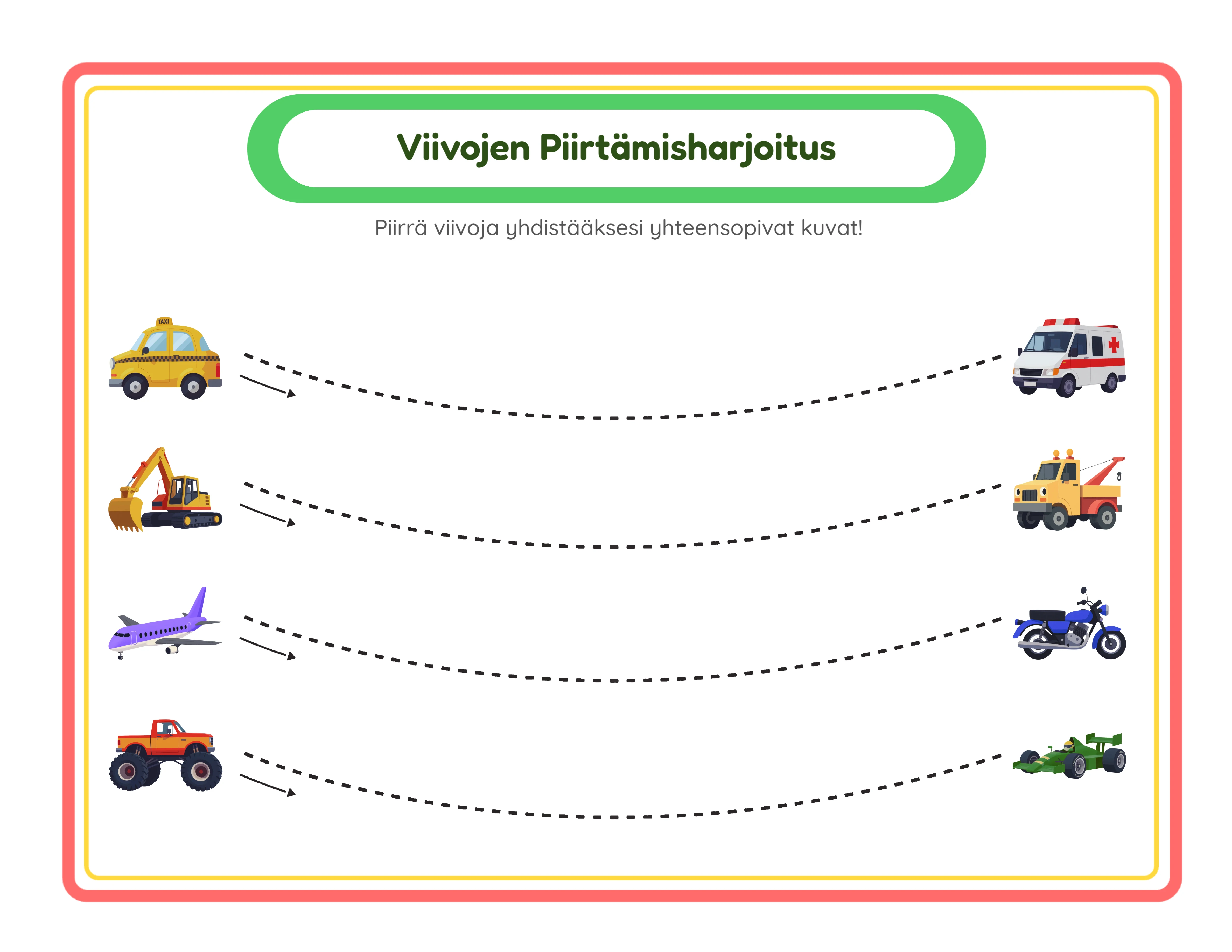 Drawing lines — curved line practice