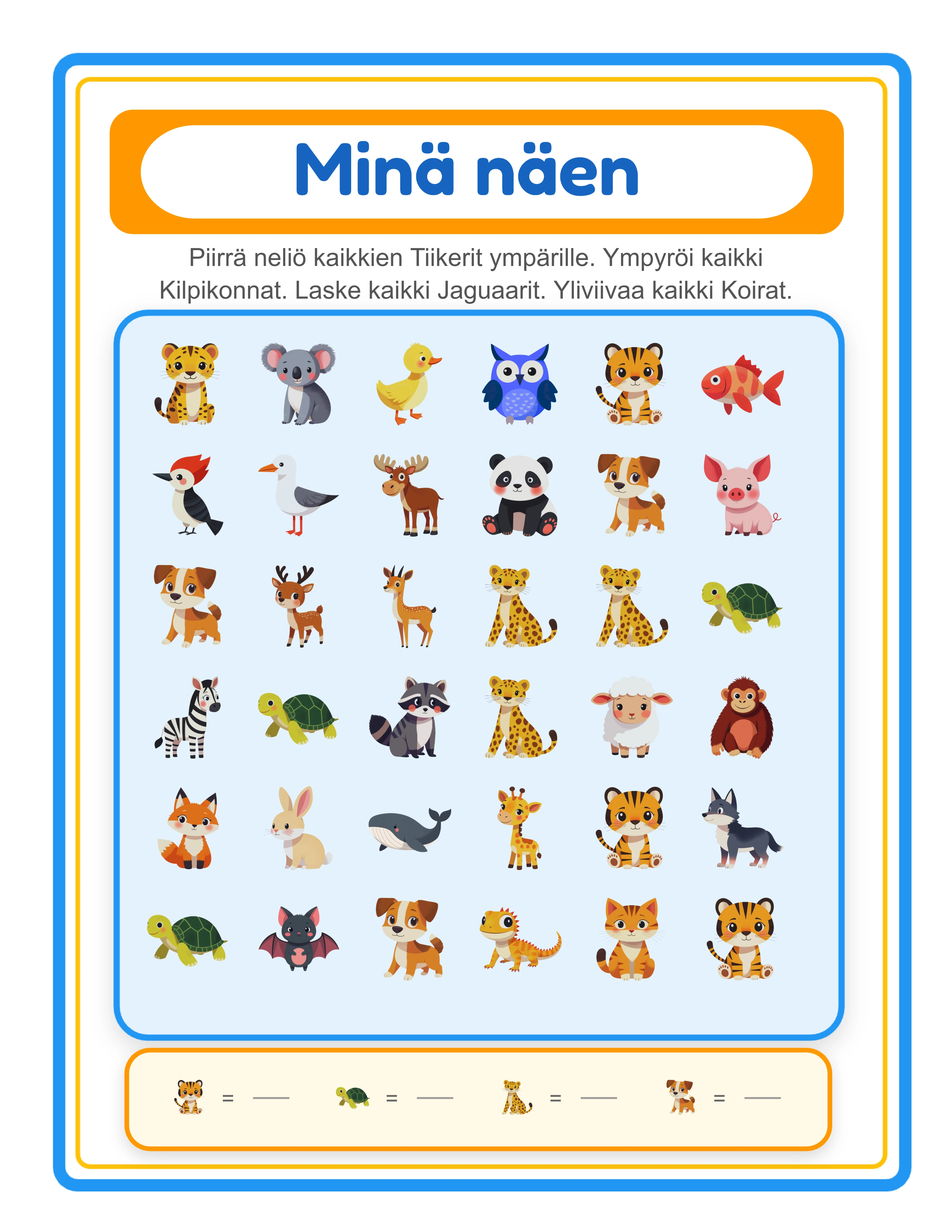 Etsi & Laske ammattimainen tyolehti