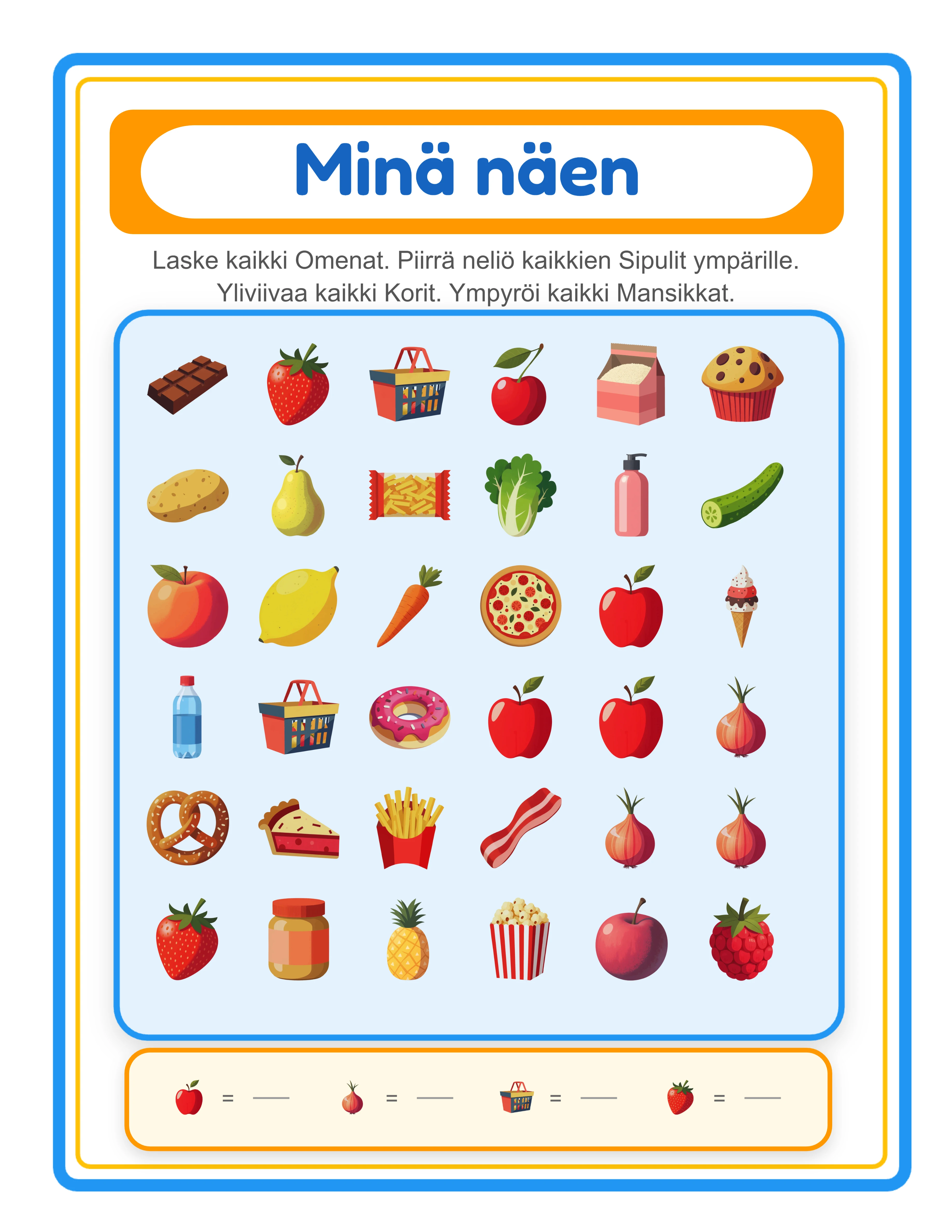 Professional I Spy printable worksheet