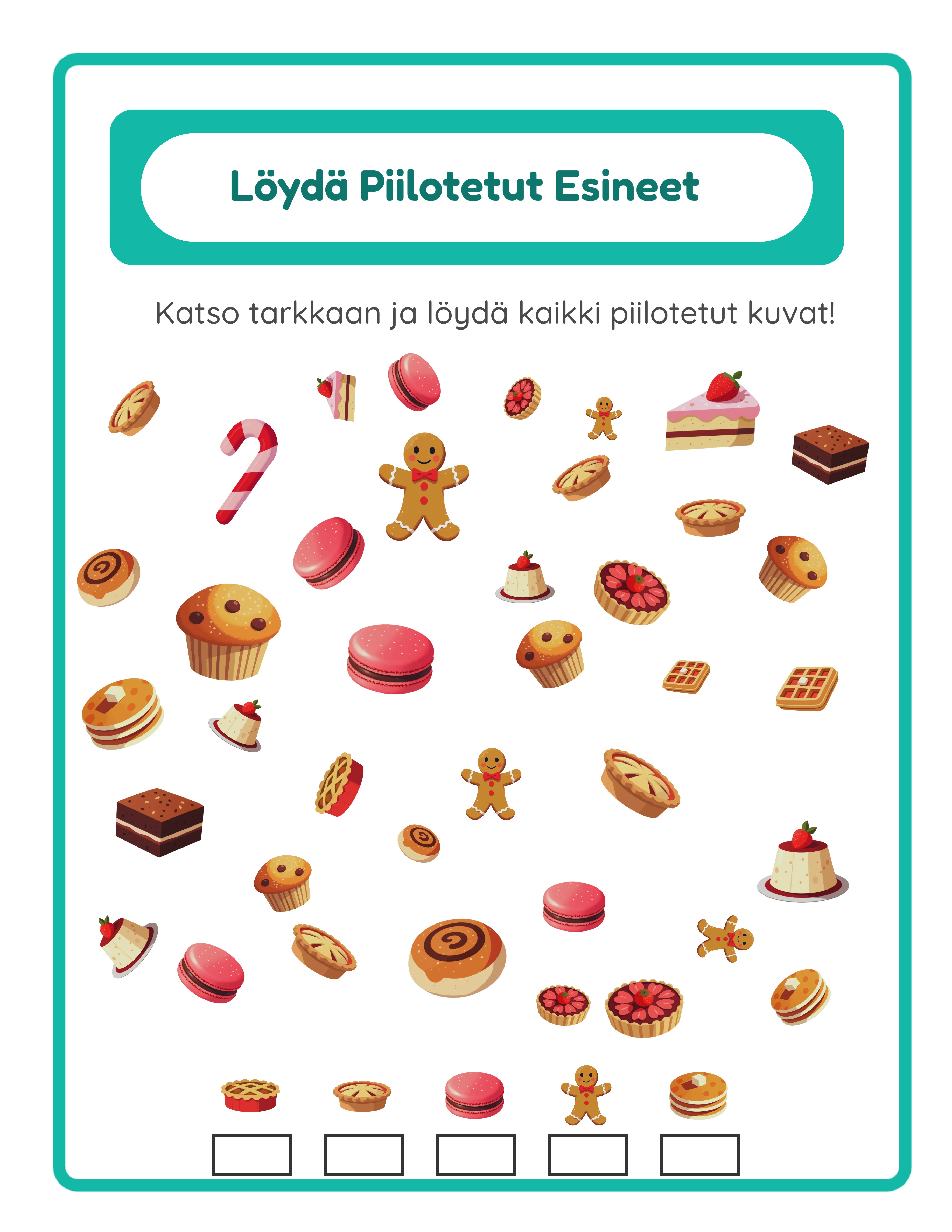 Find objects — advanced spot challenge