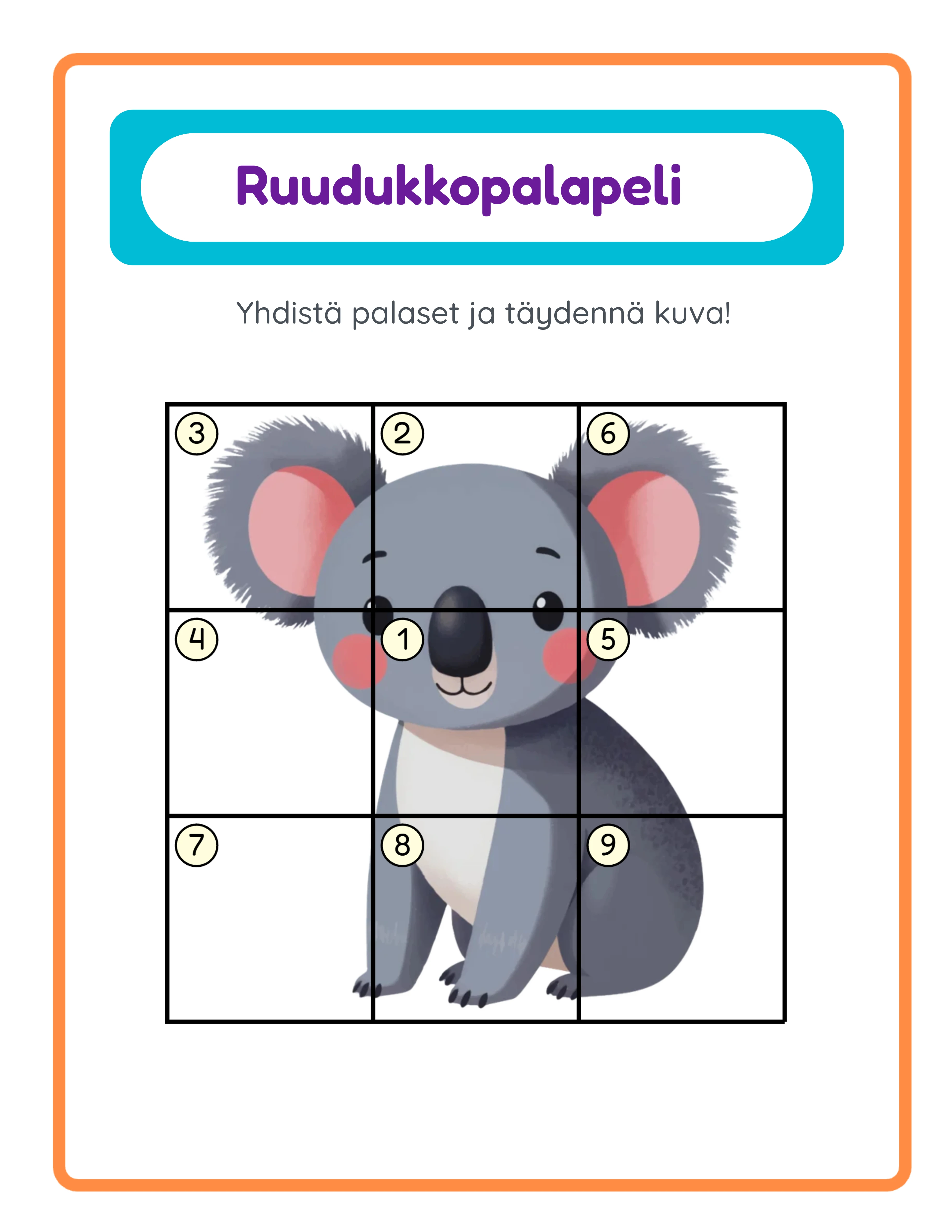 Grid match printable answer key