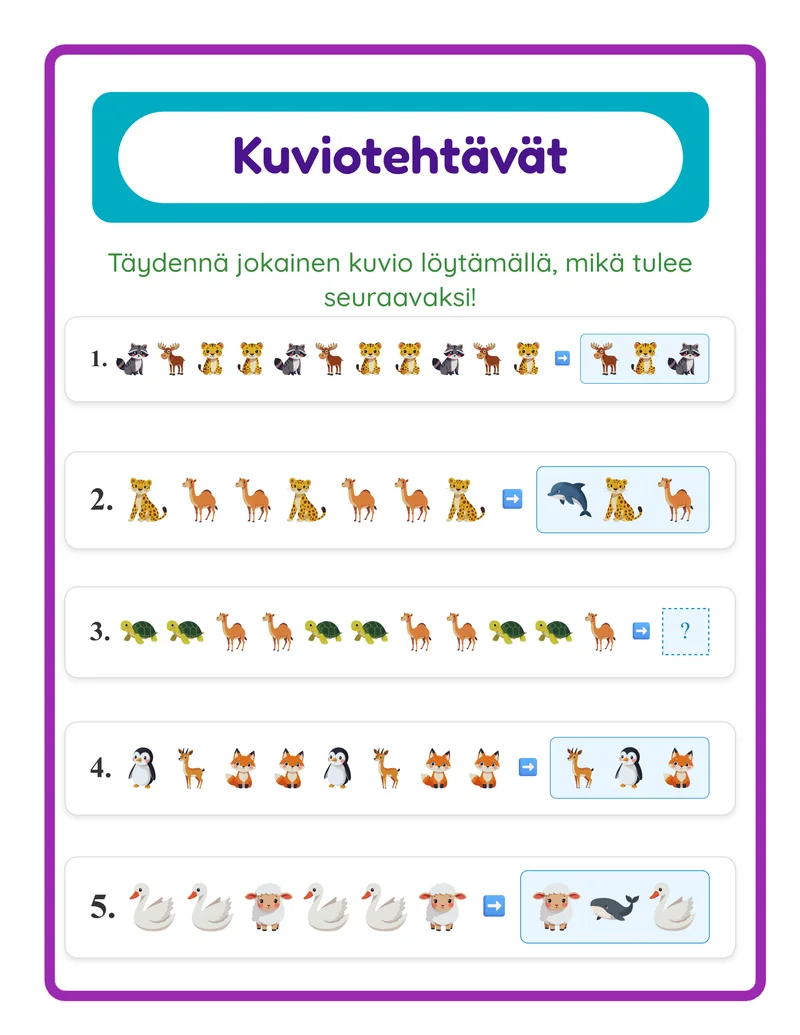 Kuviotehtävät