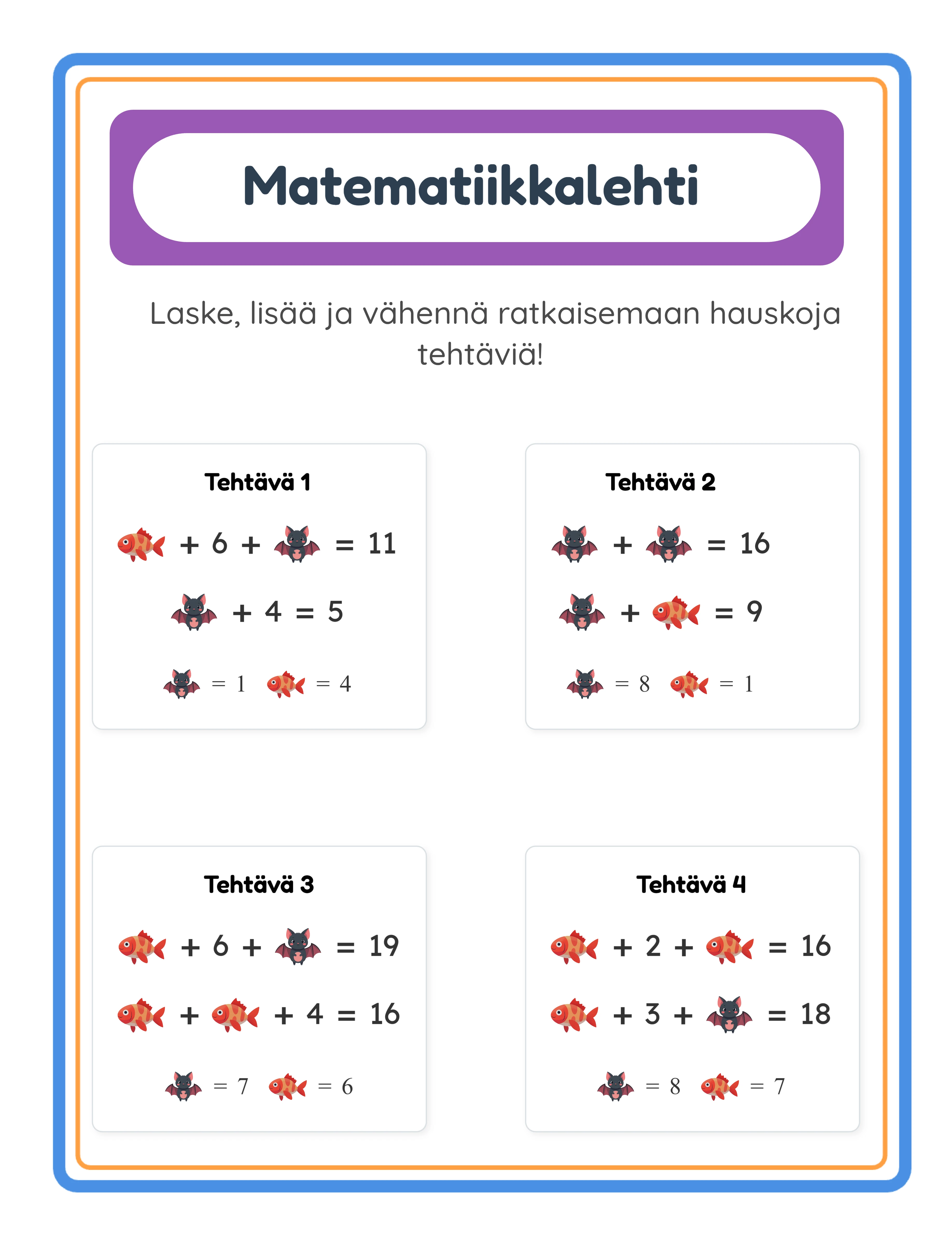Picture algebra printable answer key