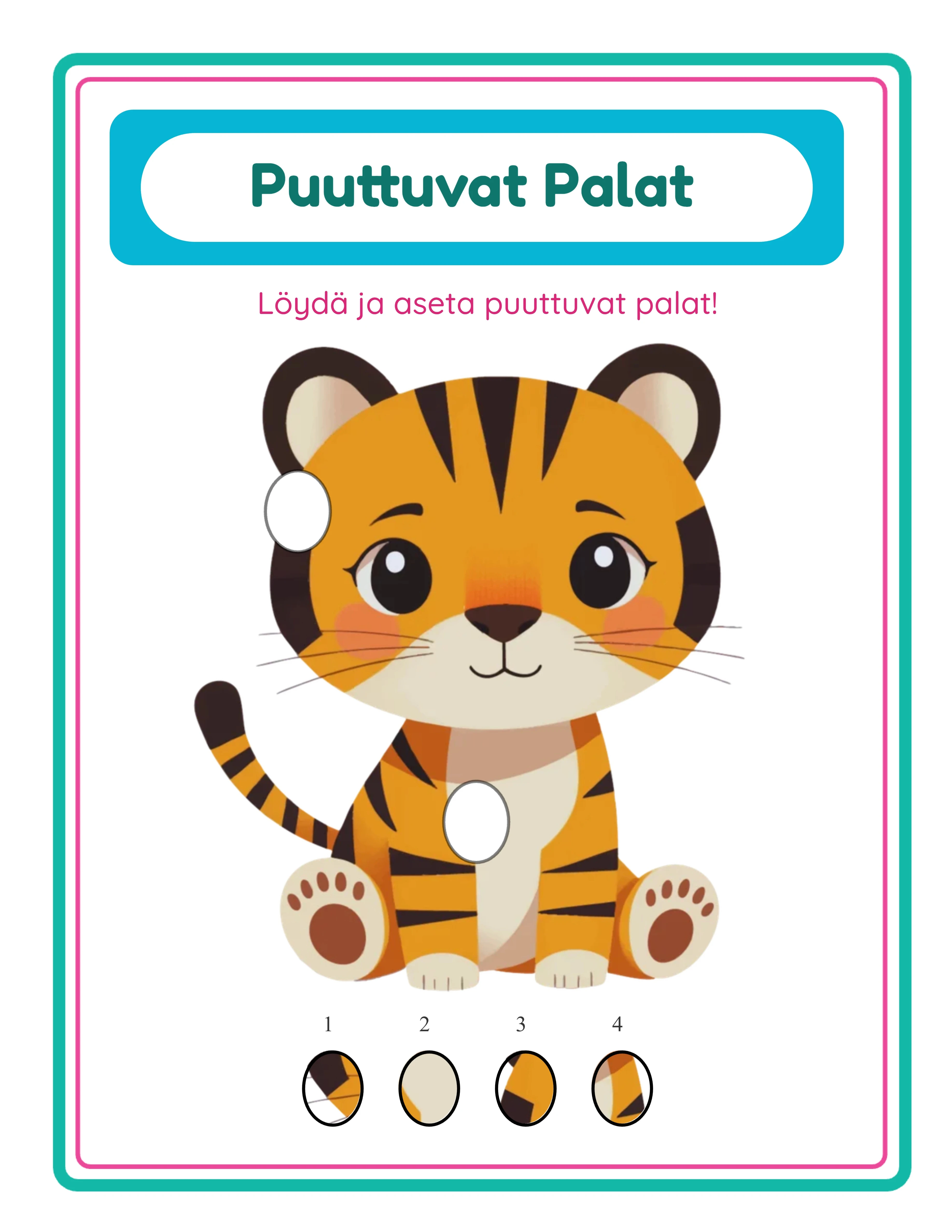 Missing pieces — themed variation