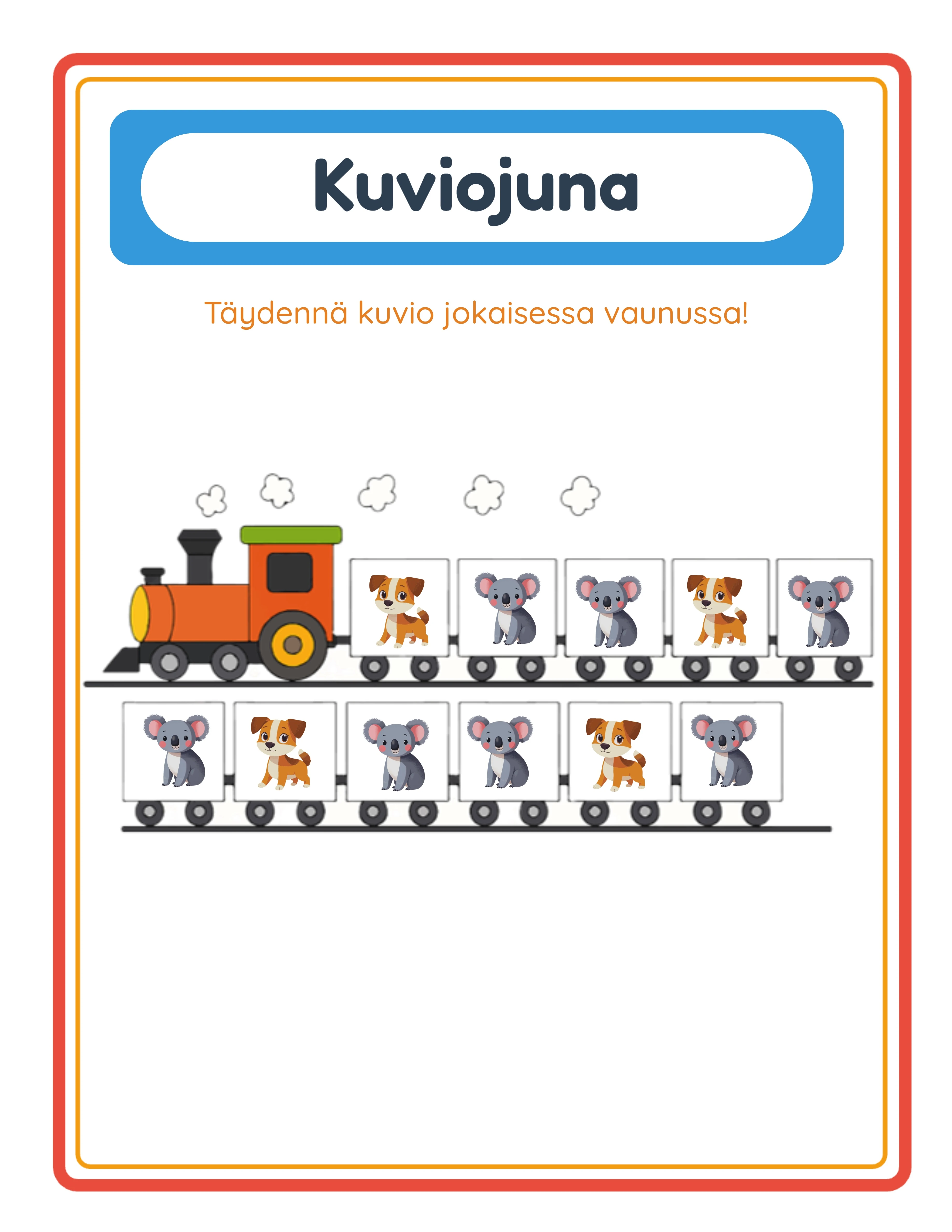 Pattern train answer key