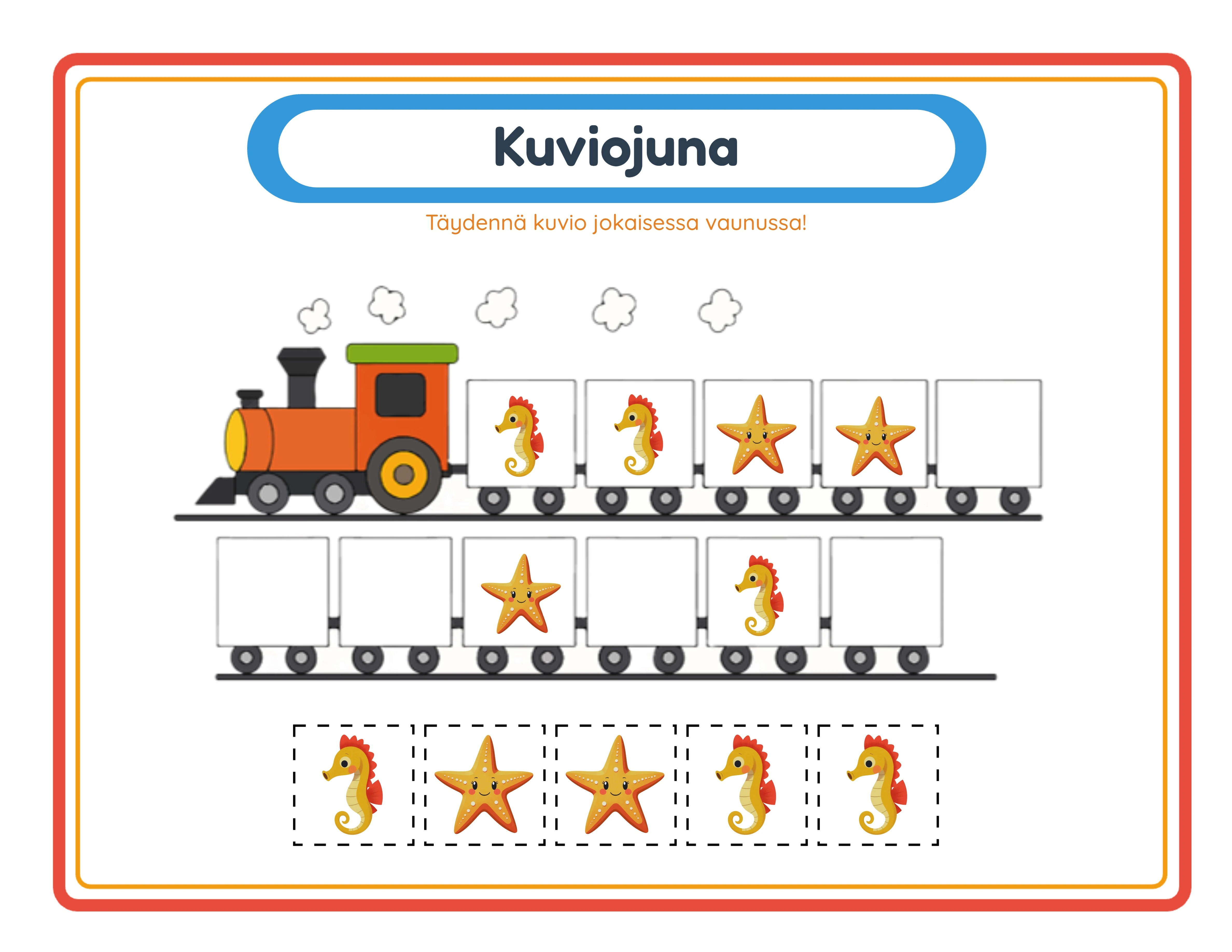 Pattern train — themed variation