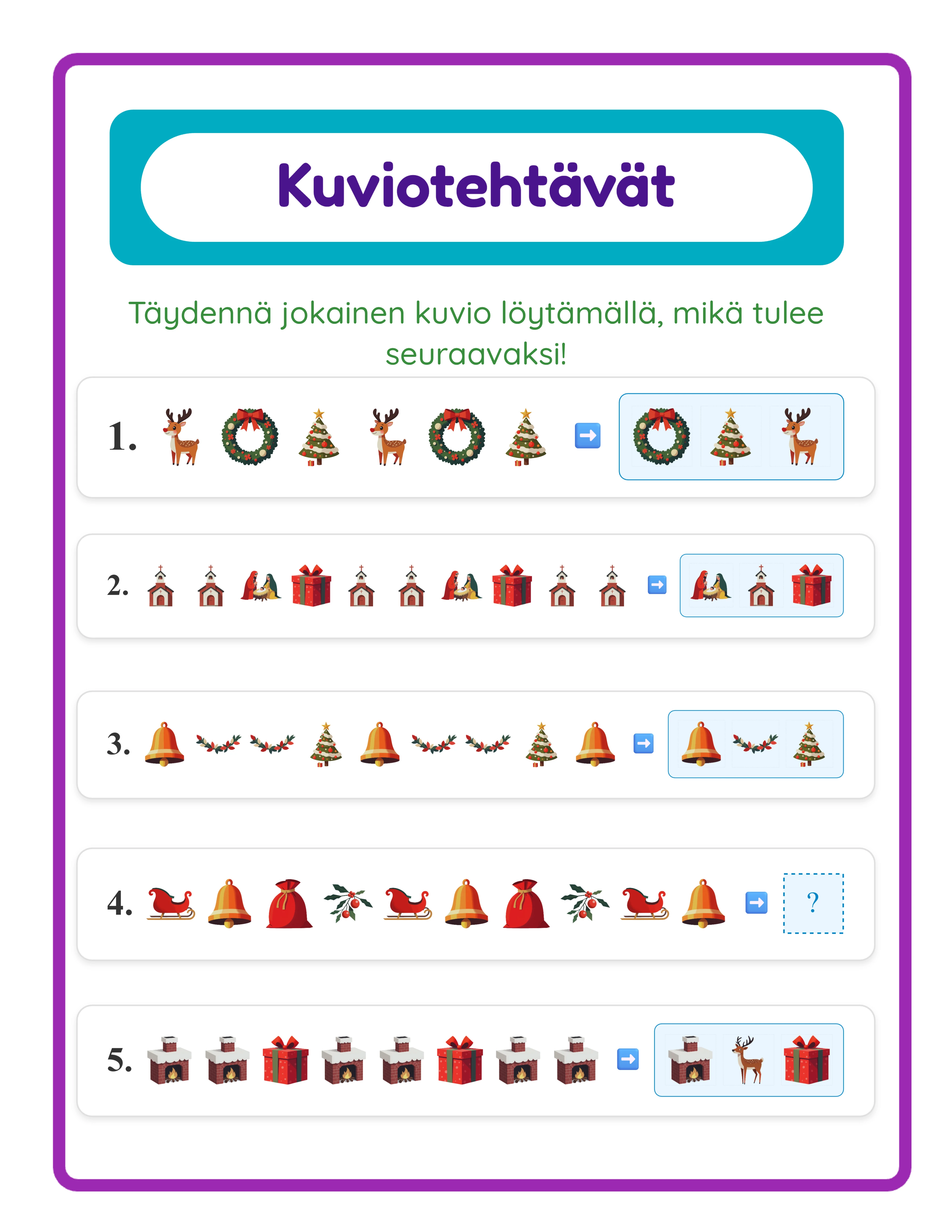 Professional pattern printable worksheet