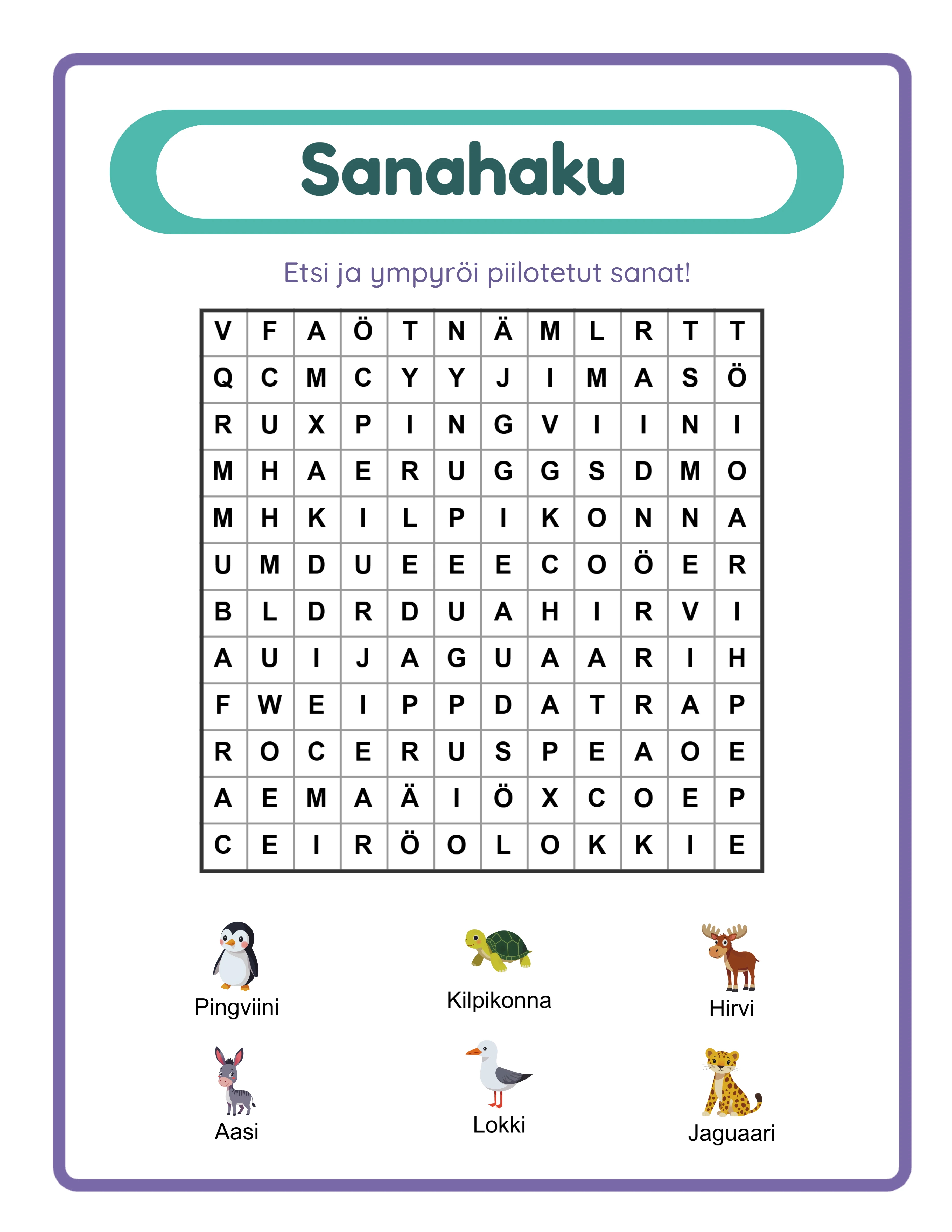 Sananhaku — Etsy-myyntiesimerkki