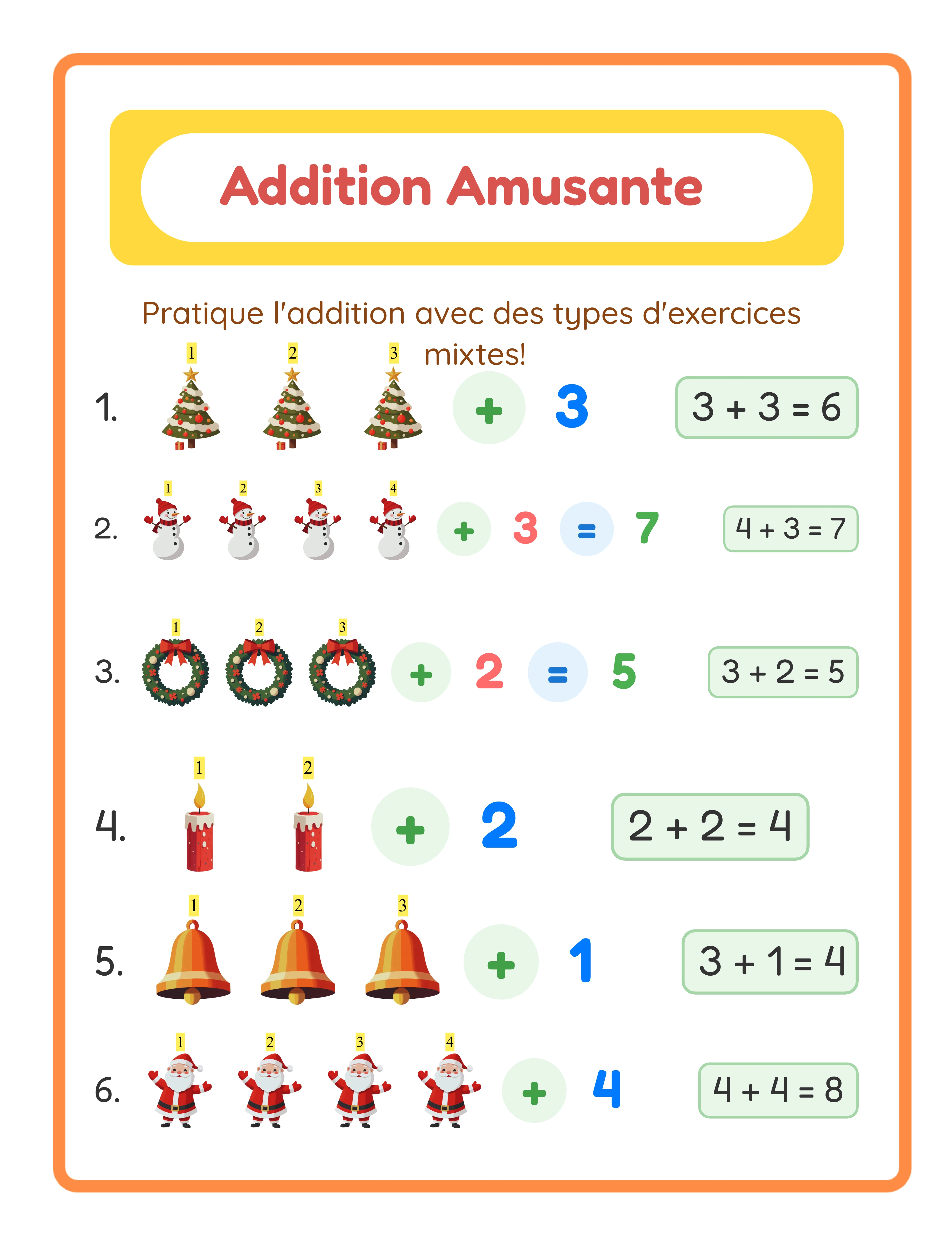 Corrigé d'addition professionnel — solutions complètes incluses