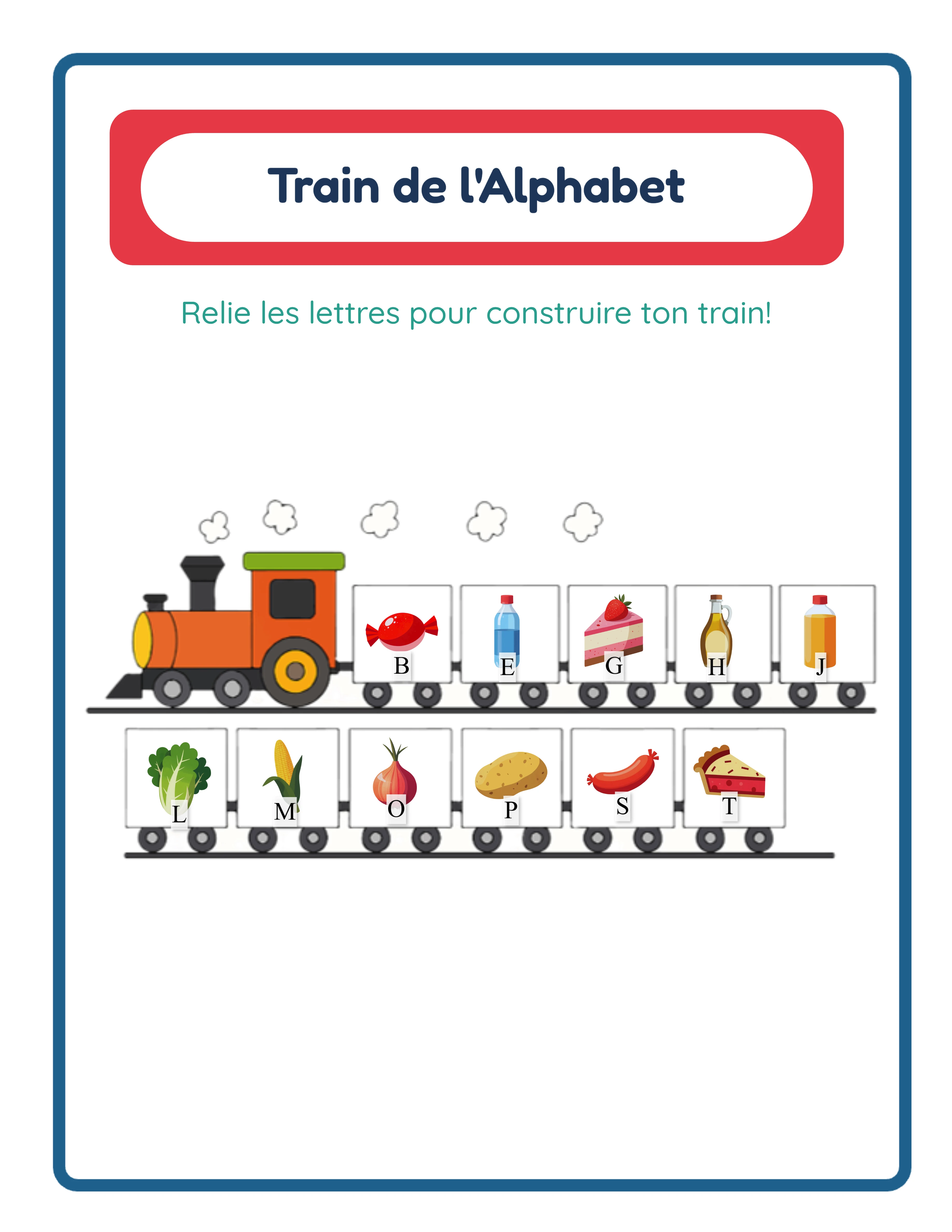 Corrigé du train de l'alphabet
