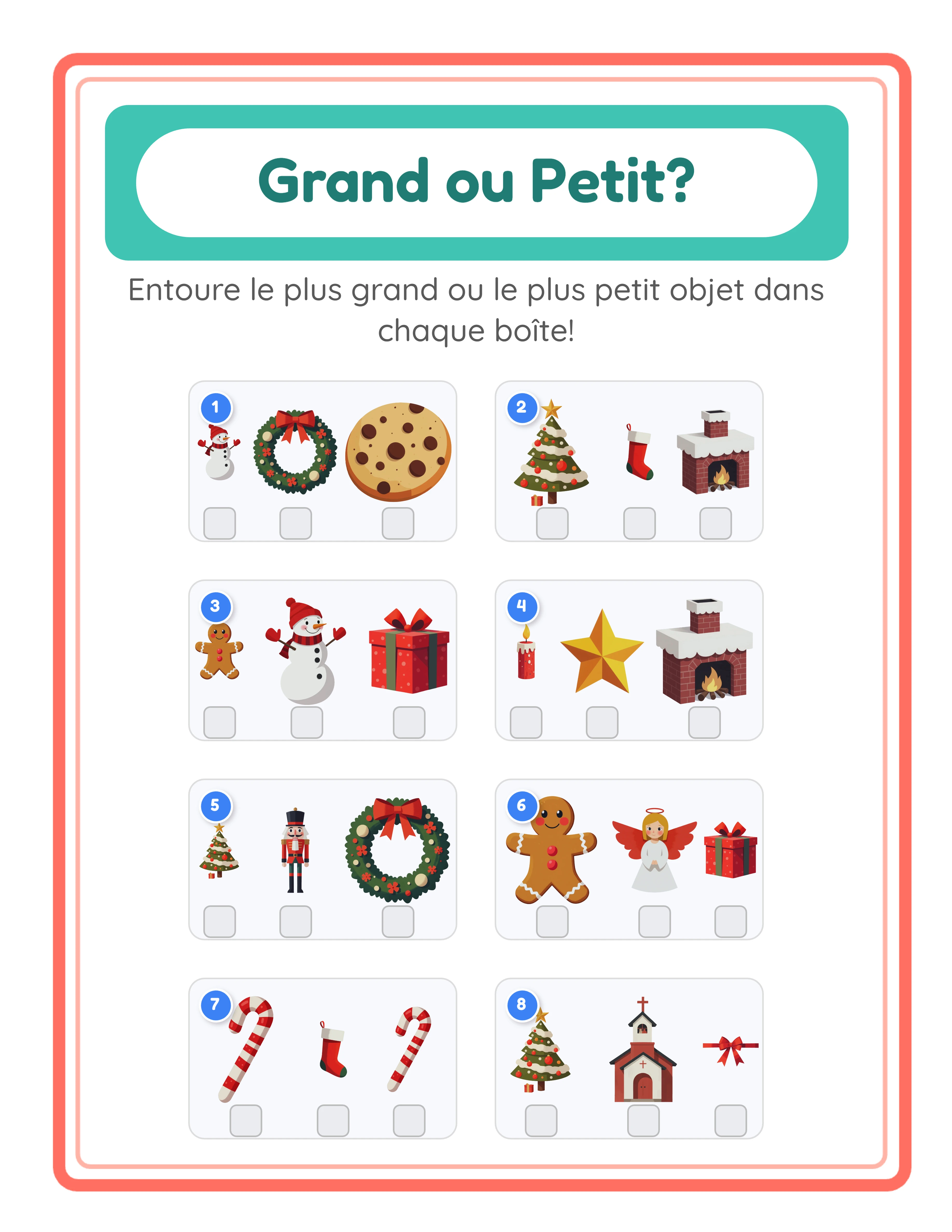 Fiche grand-petit professionnelle