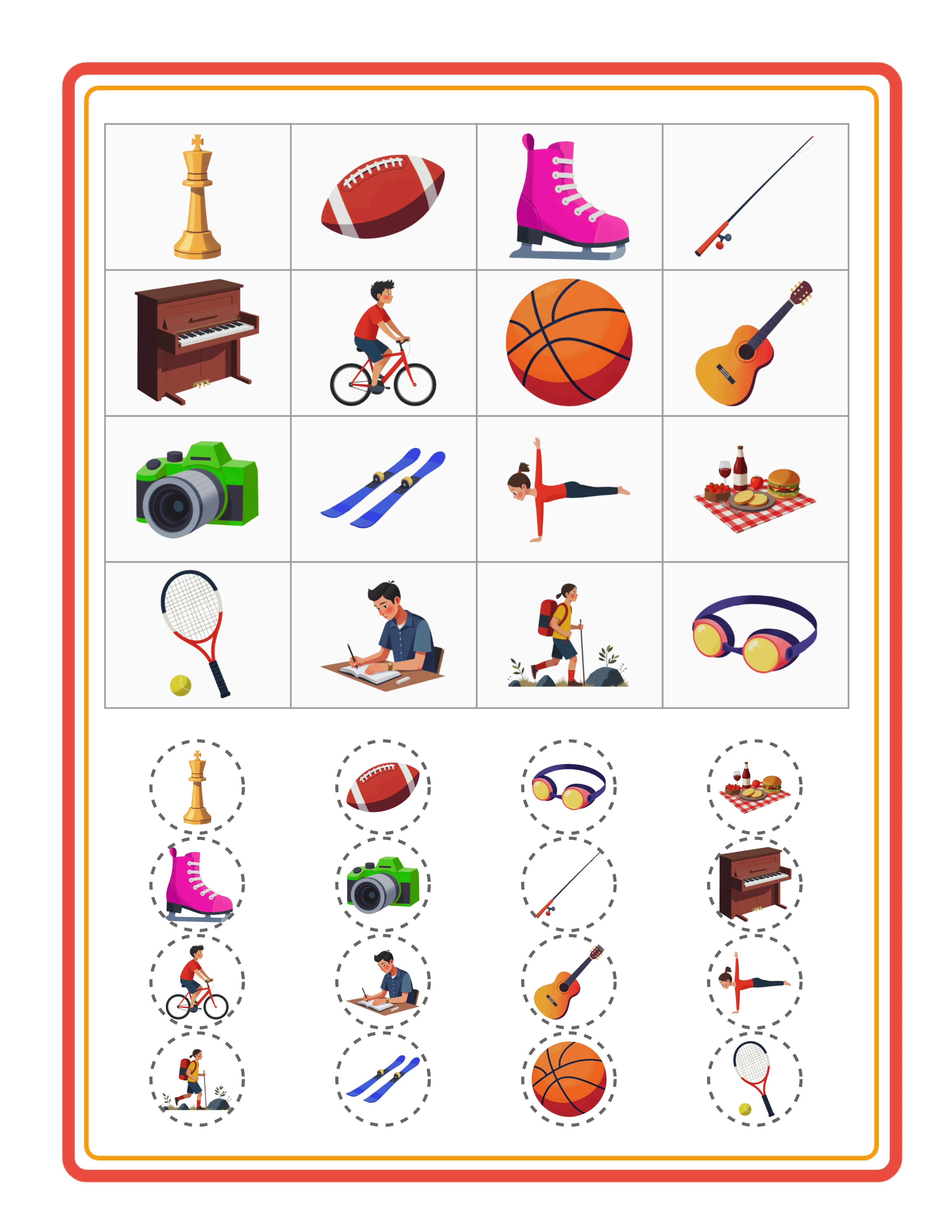 Fiche Loto images exemple 2