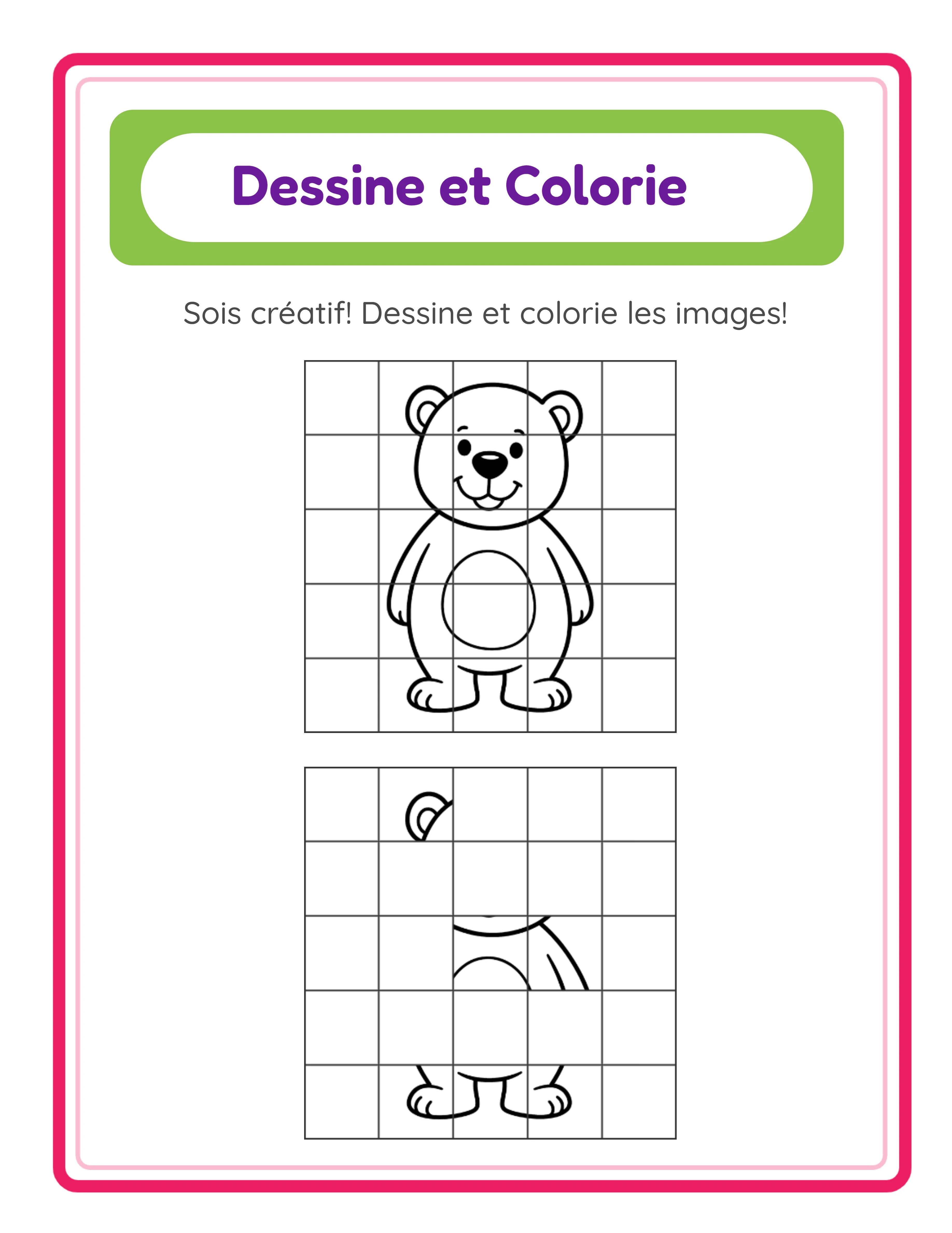 Dessin sur grille — copie thématique d'images