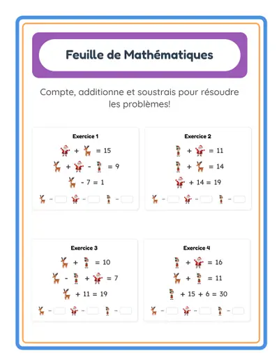 Feuilles de Mathématiques