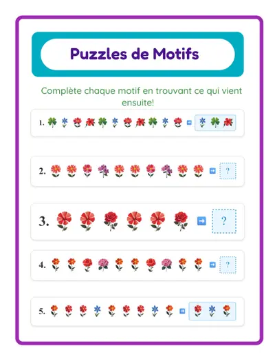 Puzzles de Motifs