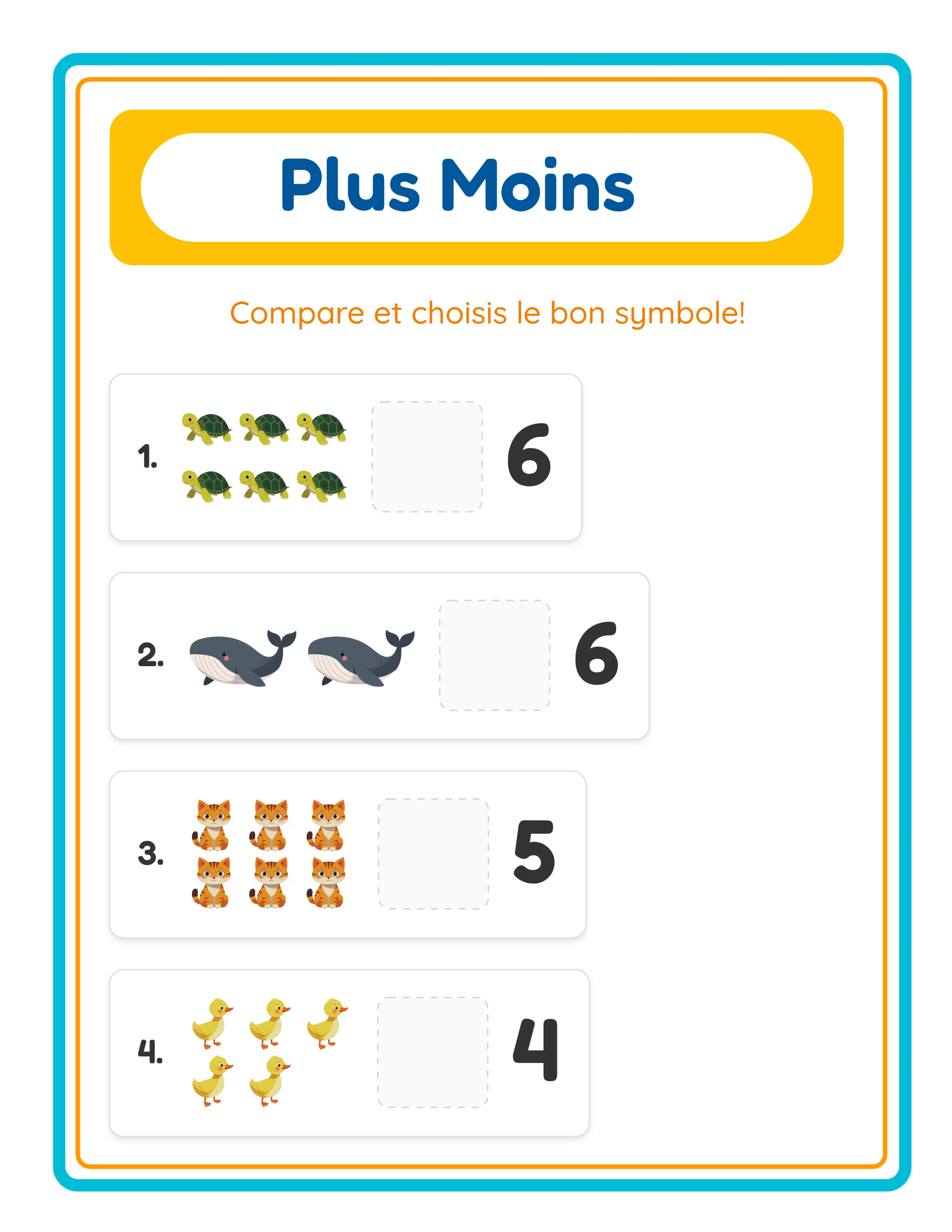 Fiche plus-moins — comparaison avancée