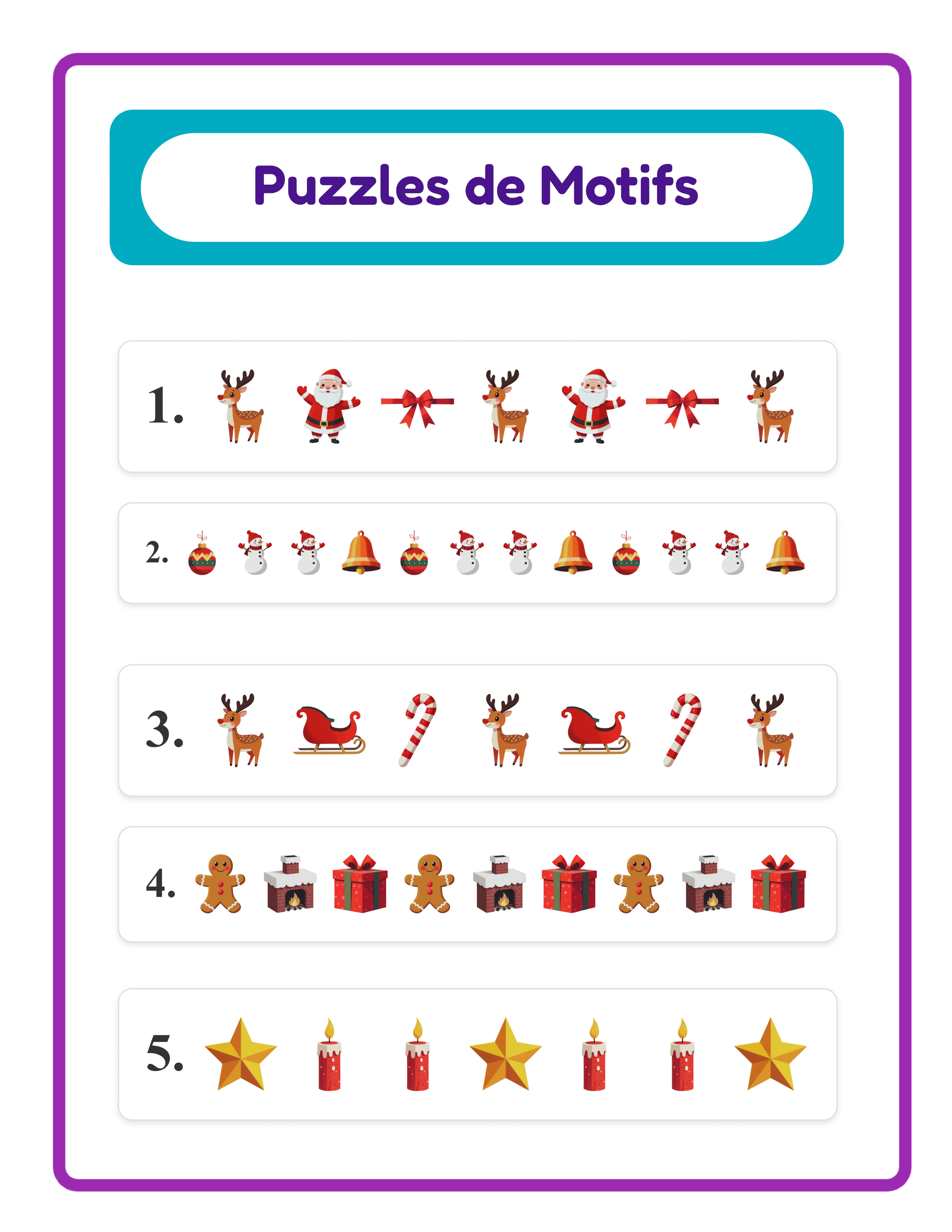 Corrigé de la fiche de motifs