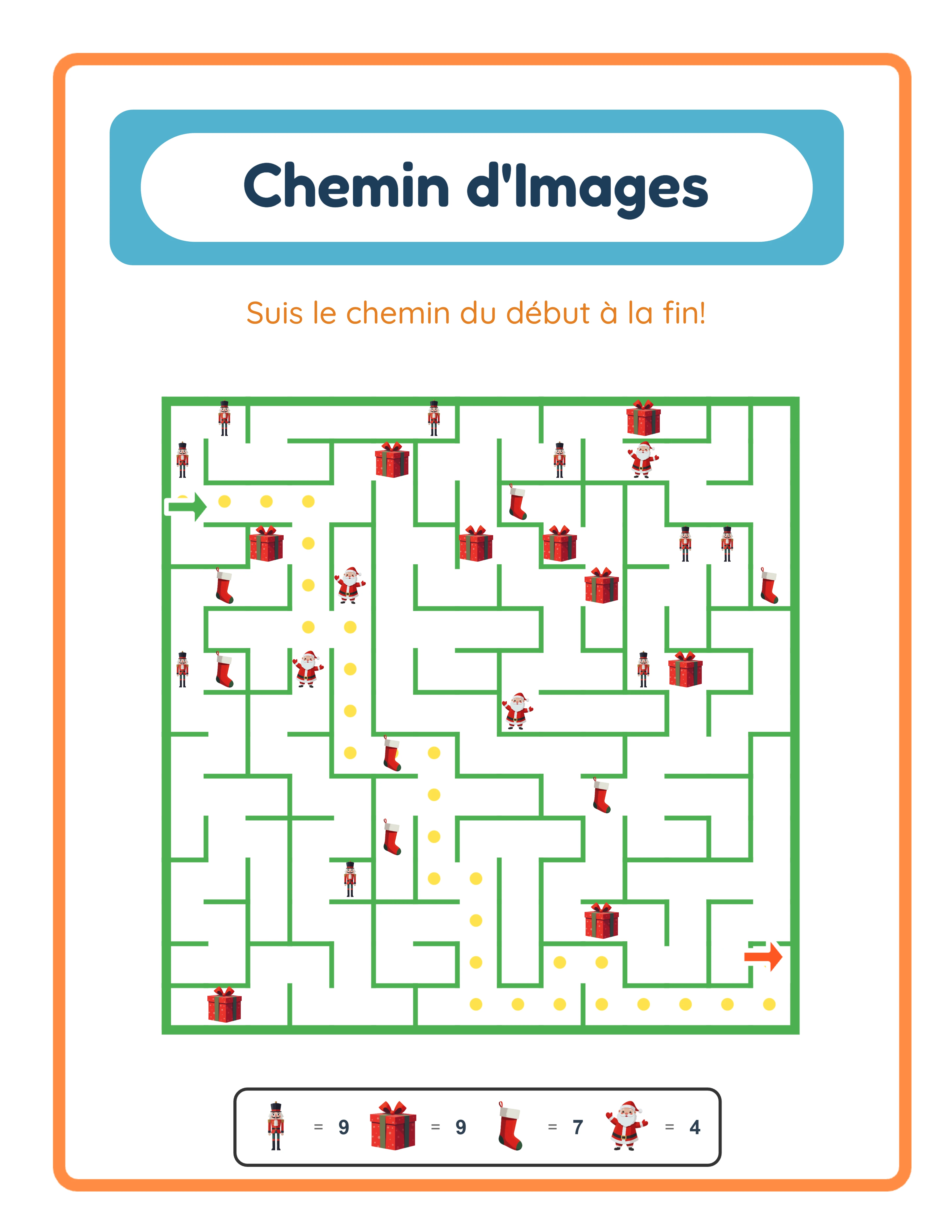 Corrigé du chemin en images