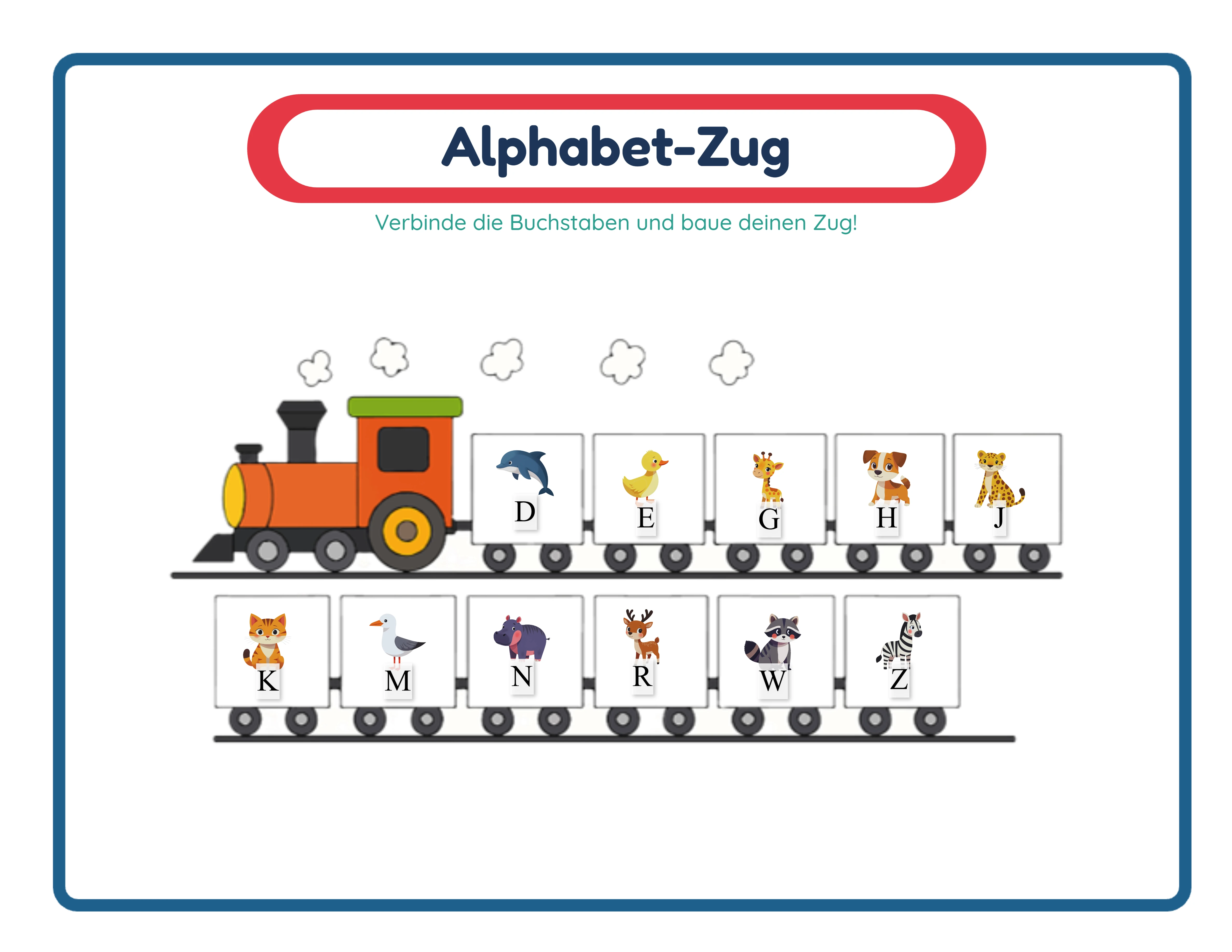Alphabet-Zug-Lösungsschlüssel