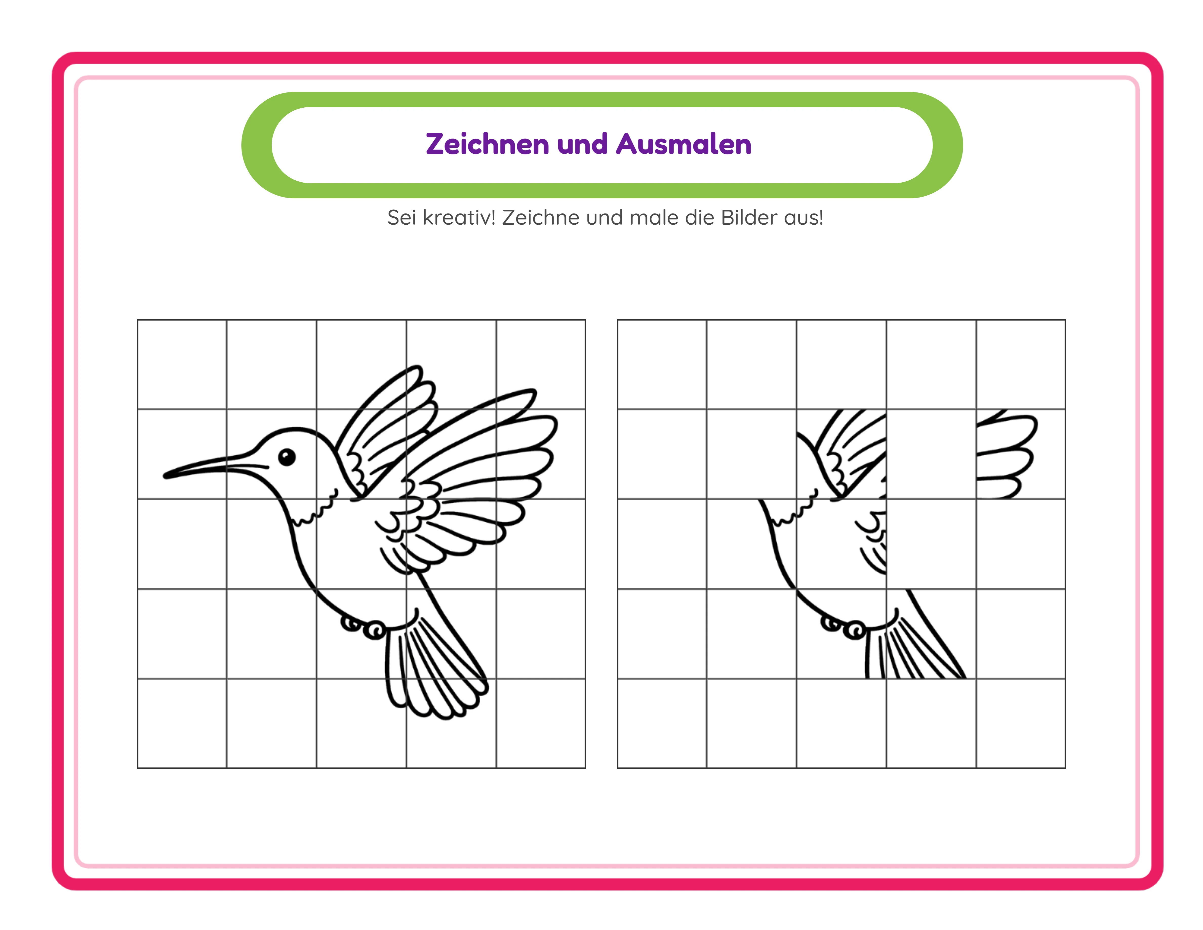 Tierkunst — Professionelles Arbeitsblatt
