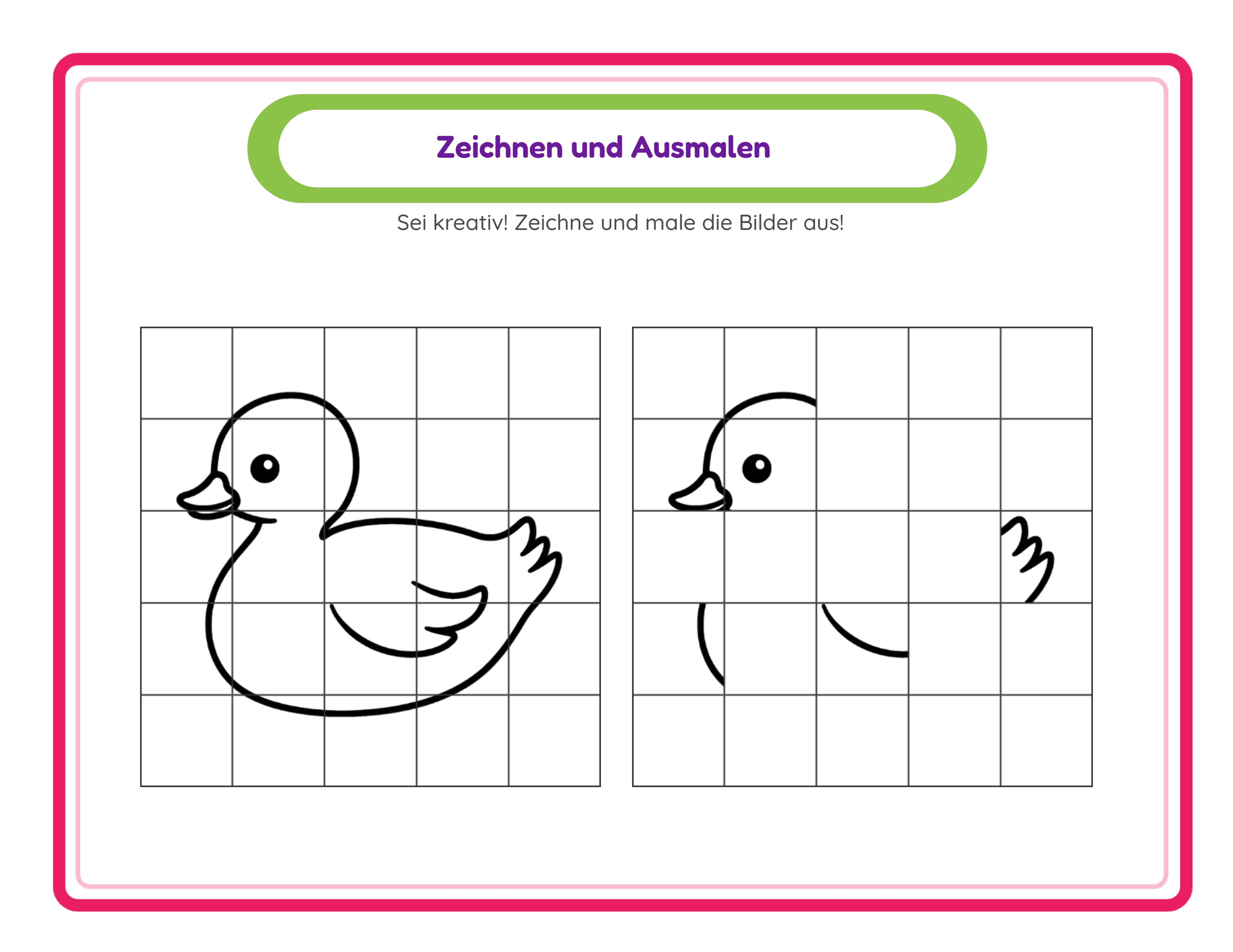 Professionelles Rasterzeichen-Arbeitsblatt