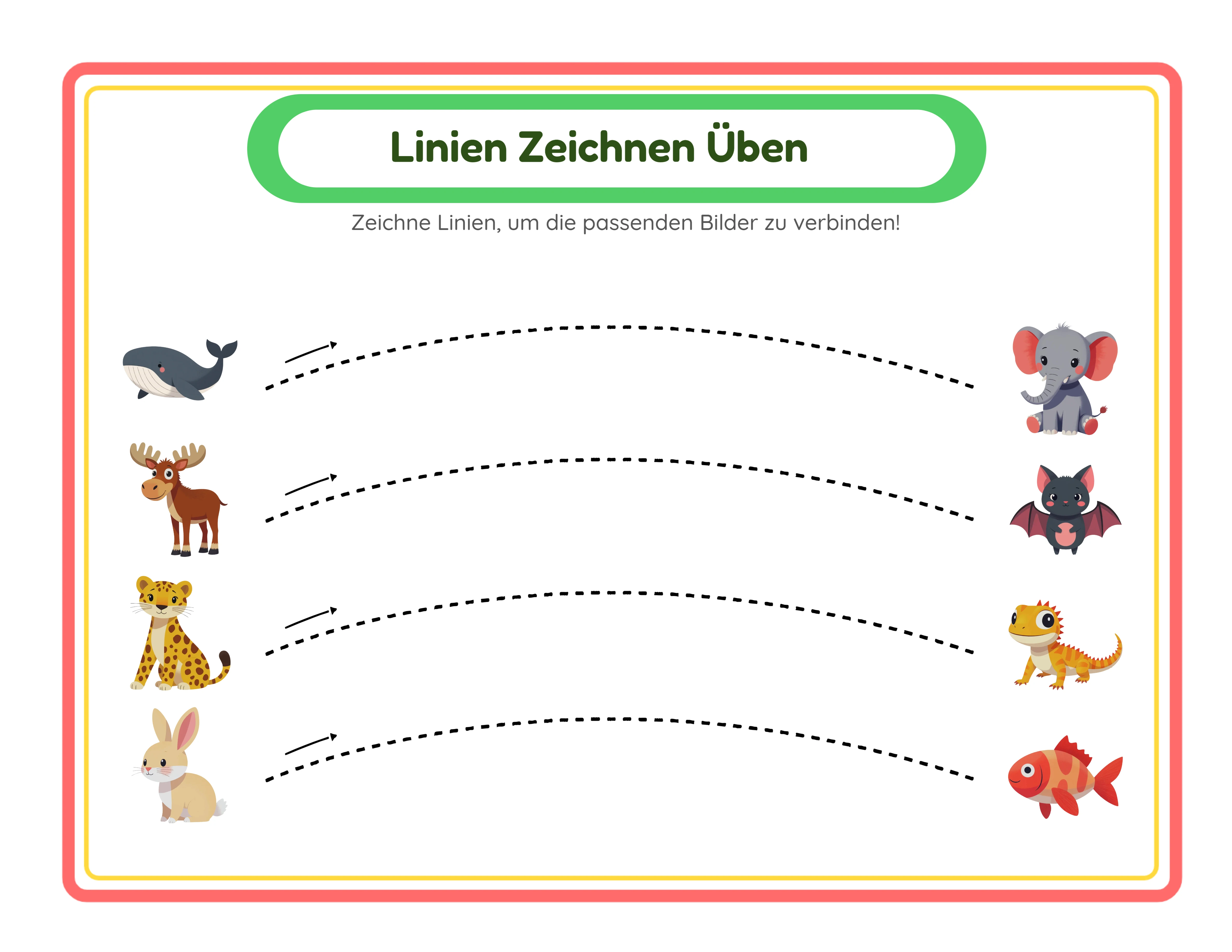 Hervorgehobenes Linien-zeichnen — geführtes Kurven-Nachzeichnen