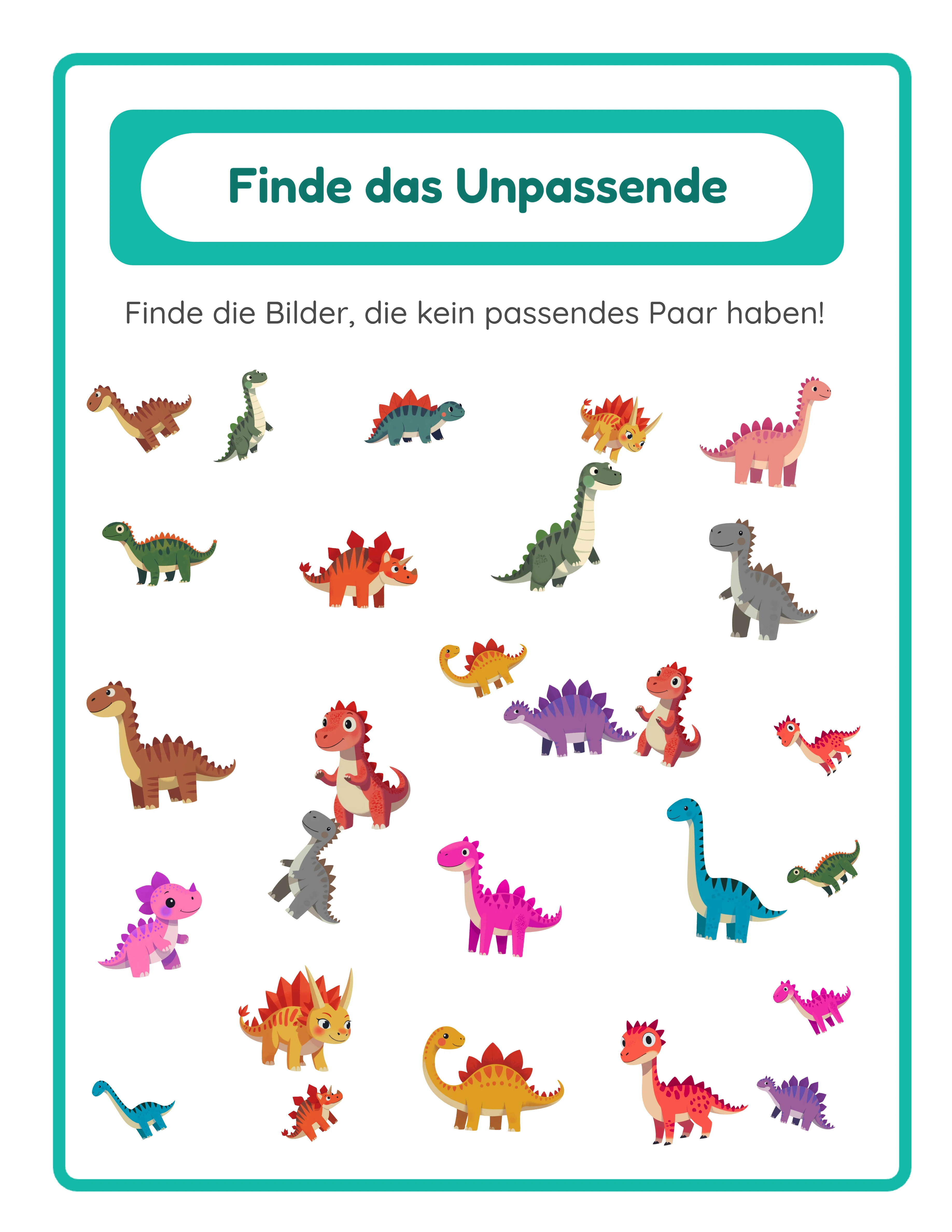 Professionelles Objekte-finden-Arbeitsblatt