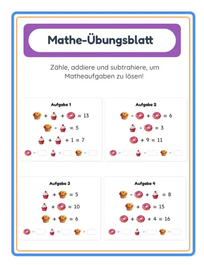 Mathe-Übungsblätter