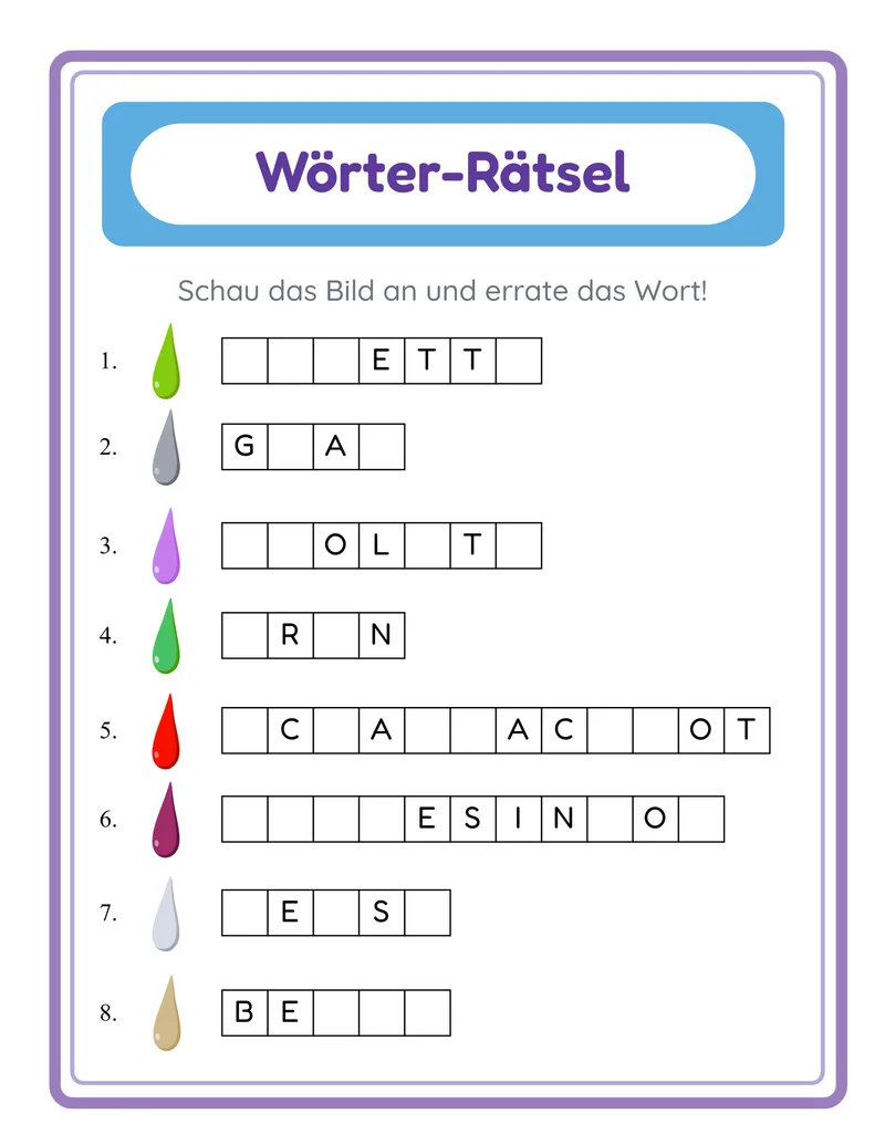 Wörter-Rätsel
