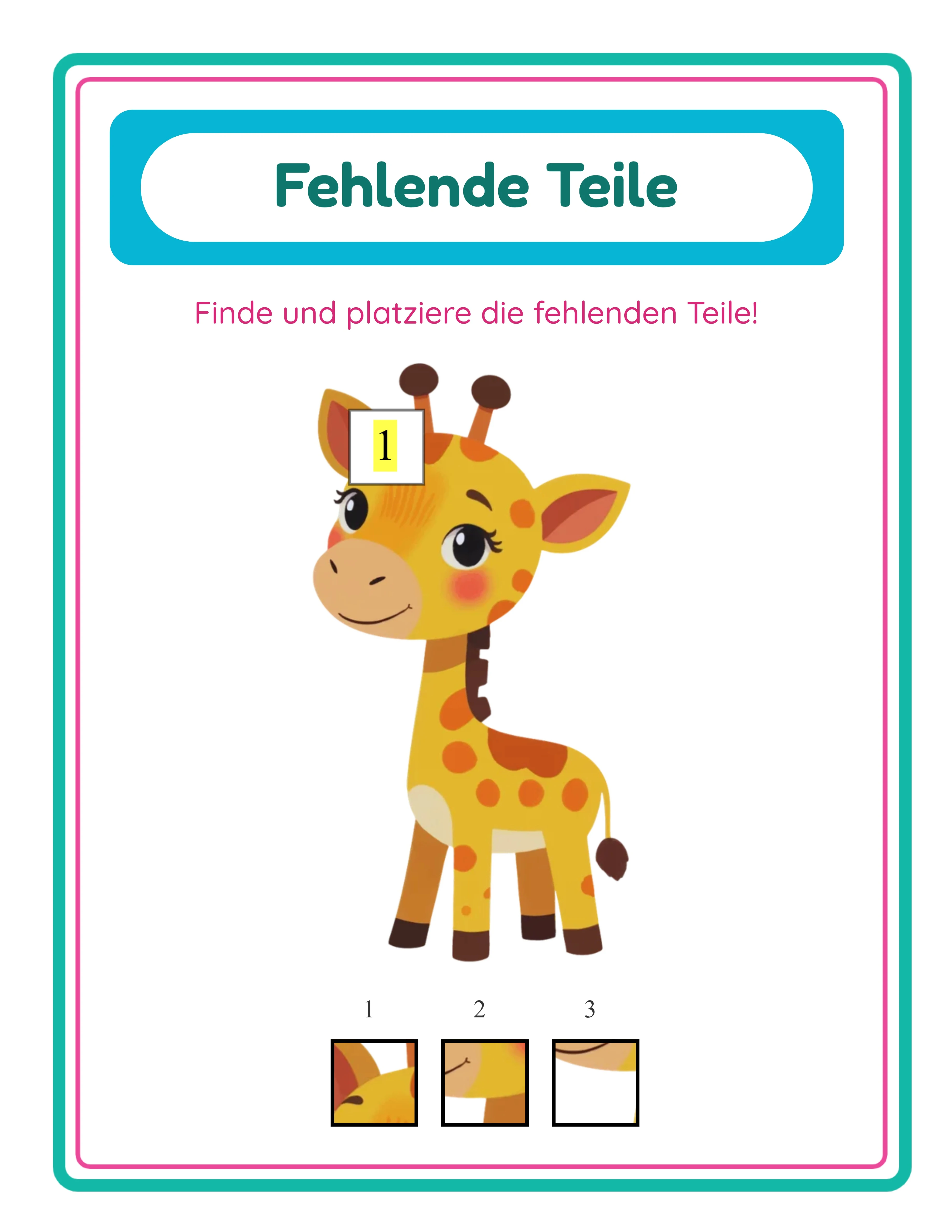 Fehlende-Teile-Lösungsschlüssel