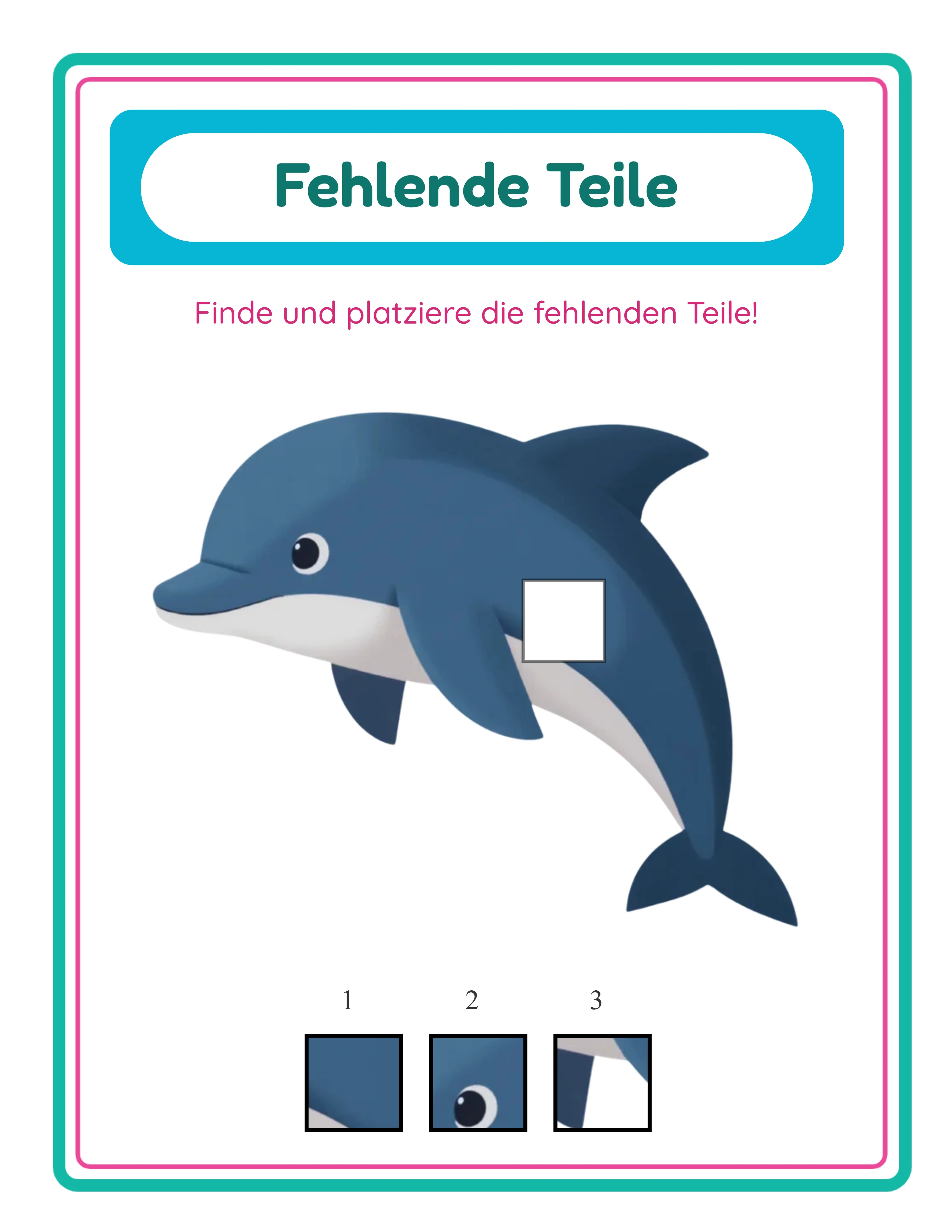 Fehlende Teile — thematisches Rätsel