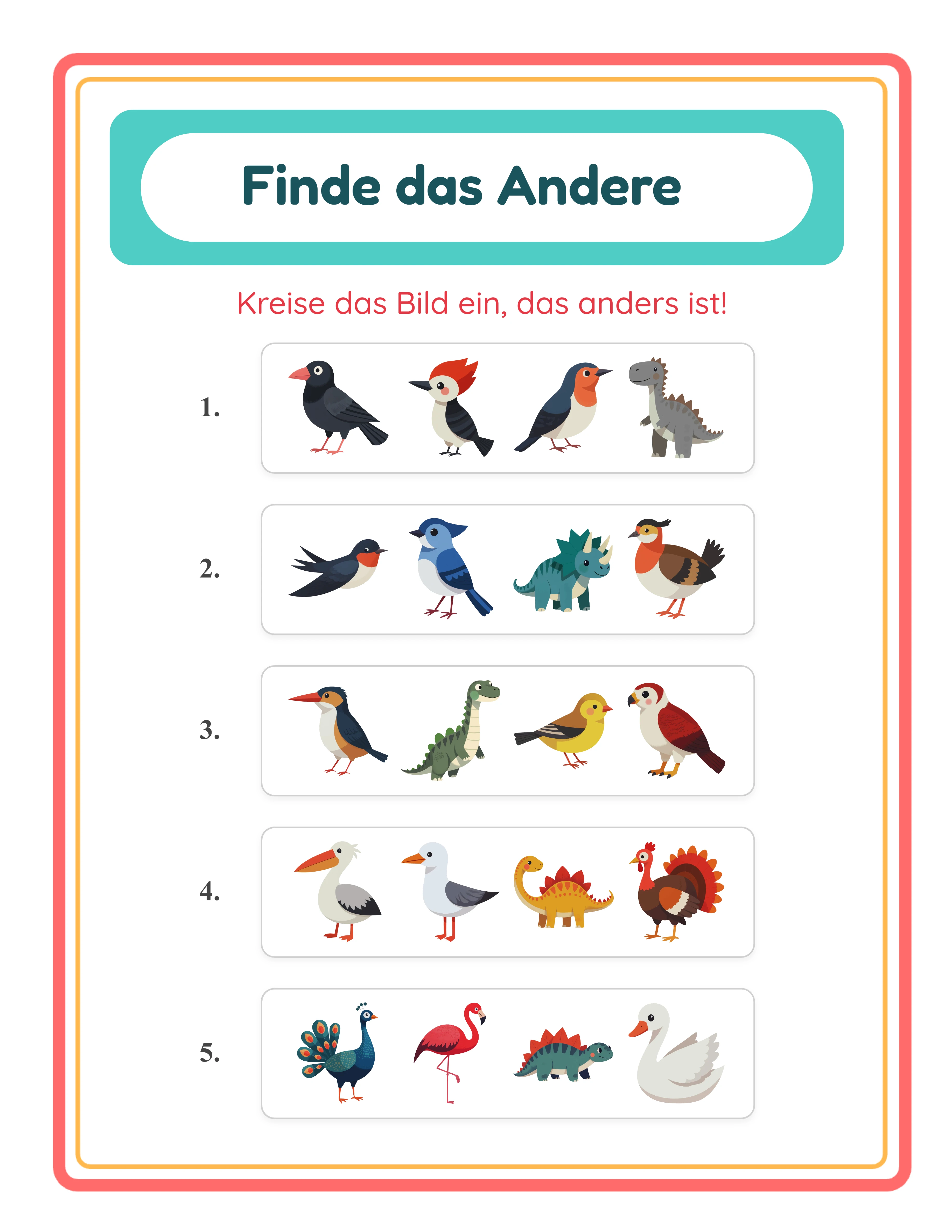 Herausforderung — Professionelles Arbeitsblatt