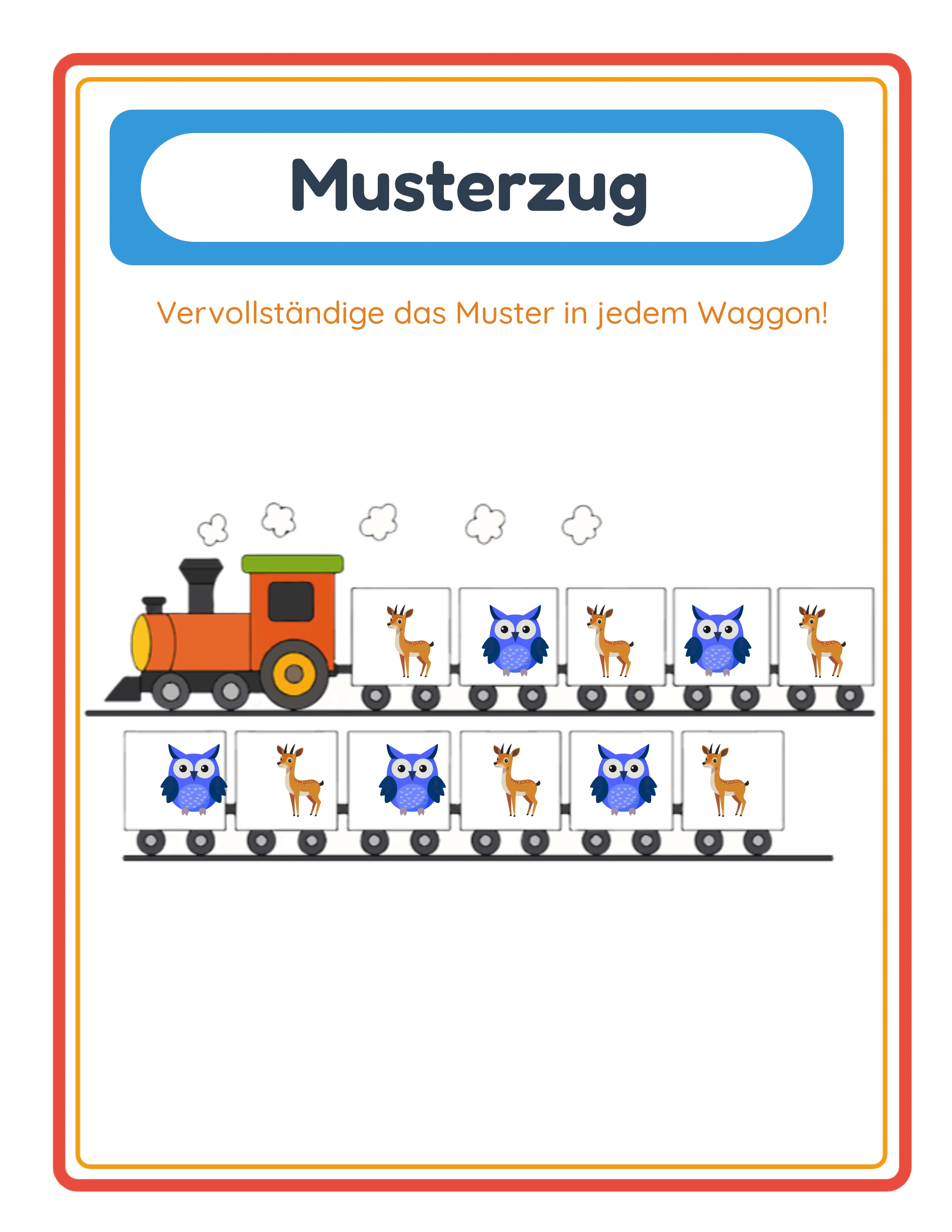 Muster-Zug-Lösungsschlüssel