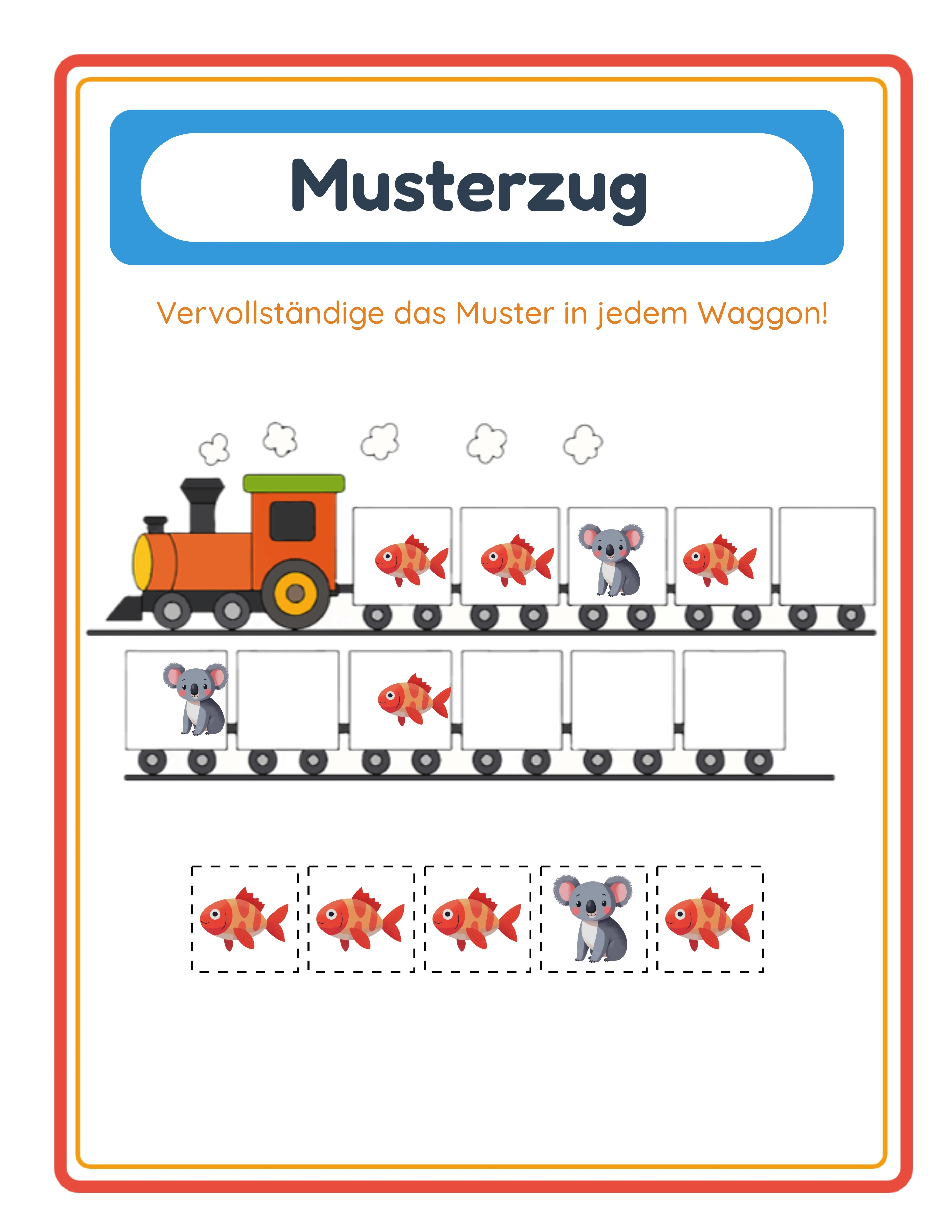 Muster-Zug — fortgeschrittene Reihenfolgen