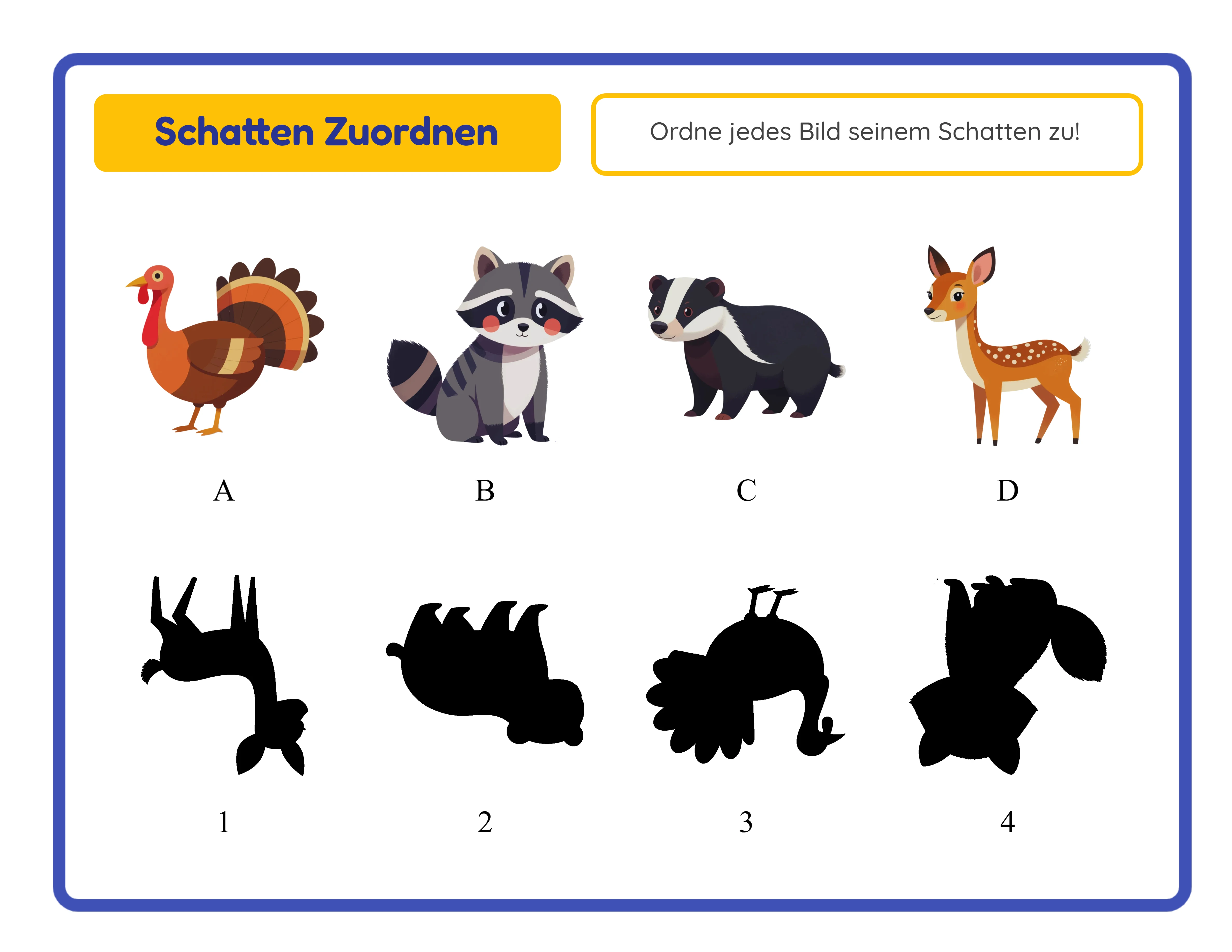 Schatten-Zuordnung — vertikales Layout