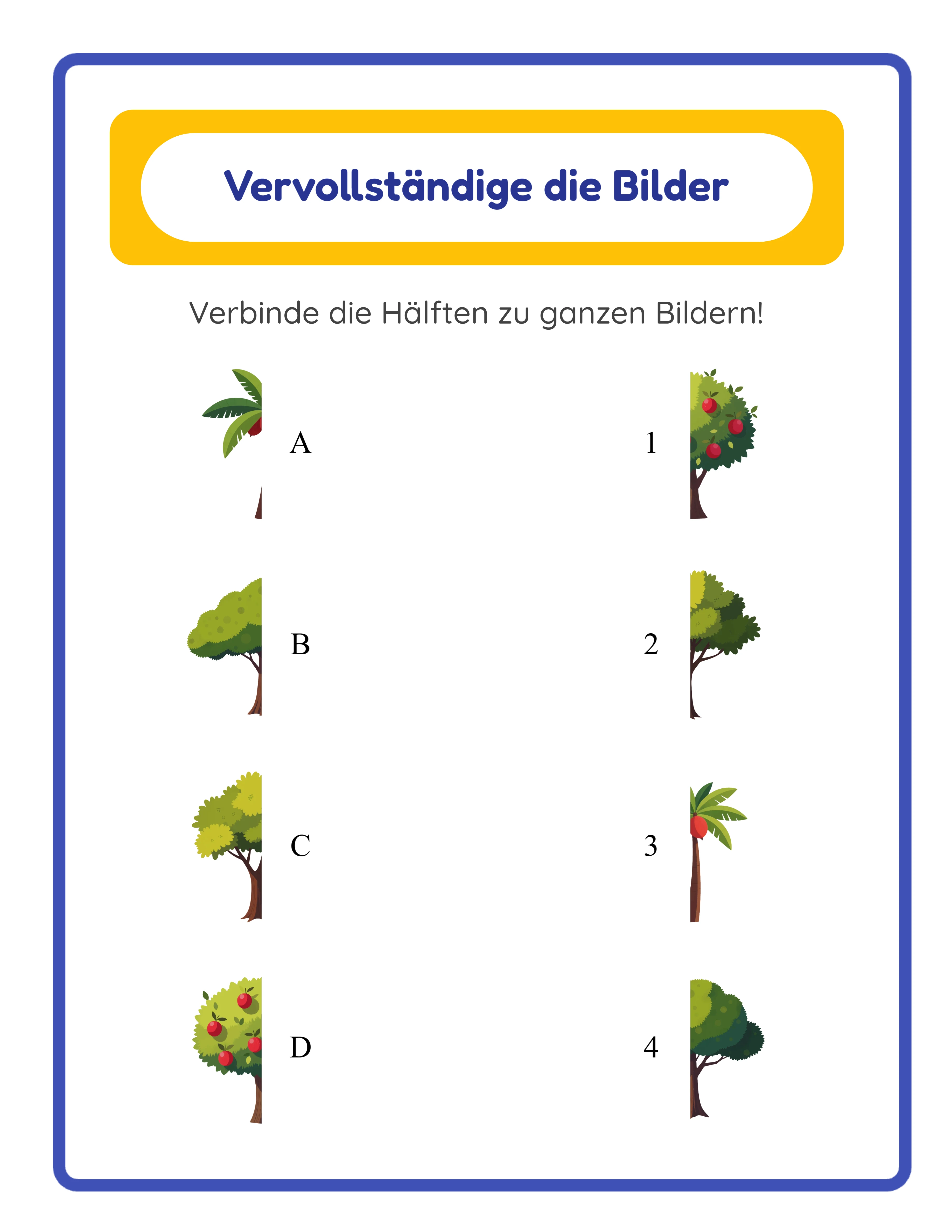 Vertikal — Professionelles Arbeitsblatt