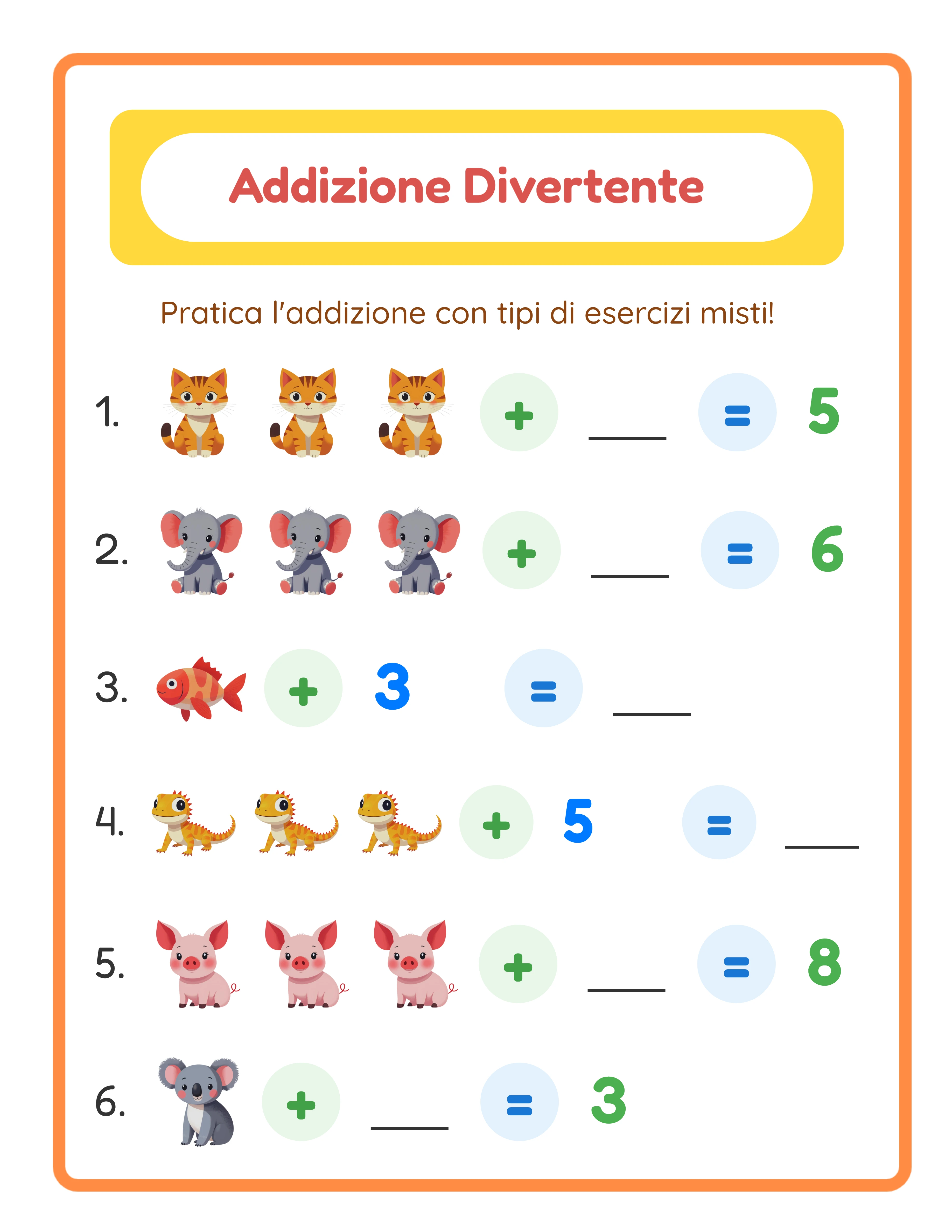 Spotlight addition worksheet — vibrant themed counting activity