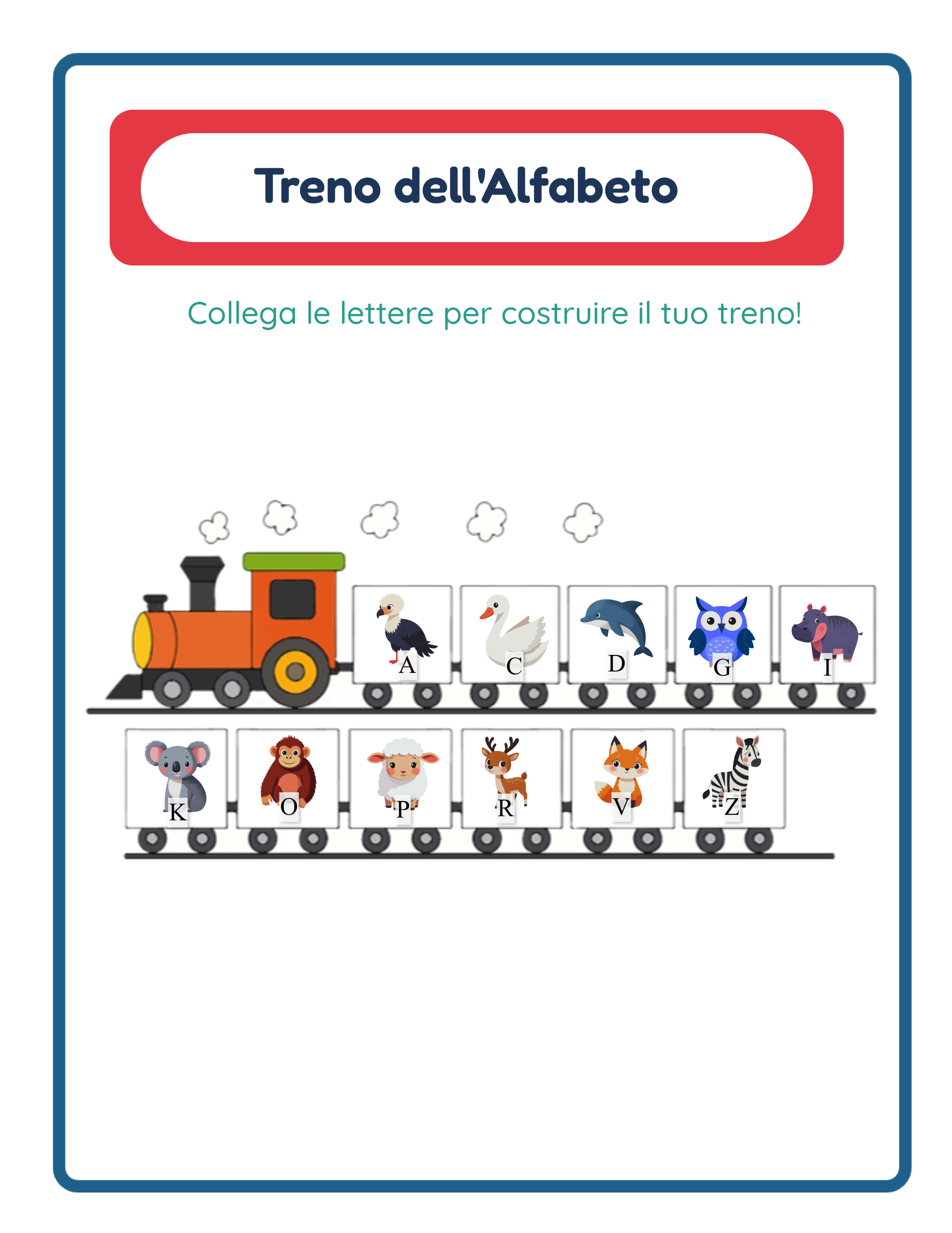 Alphabet train solution key