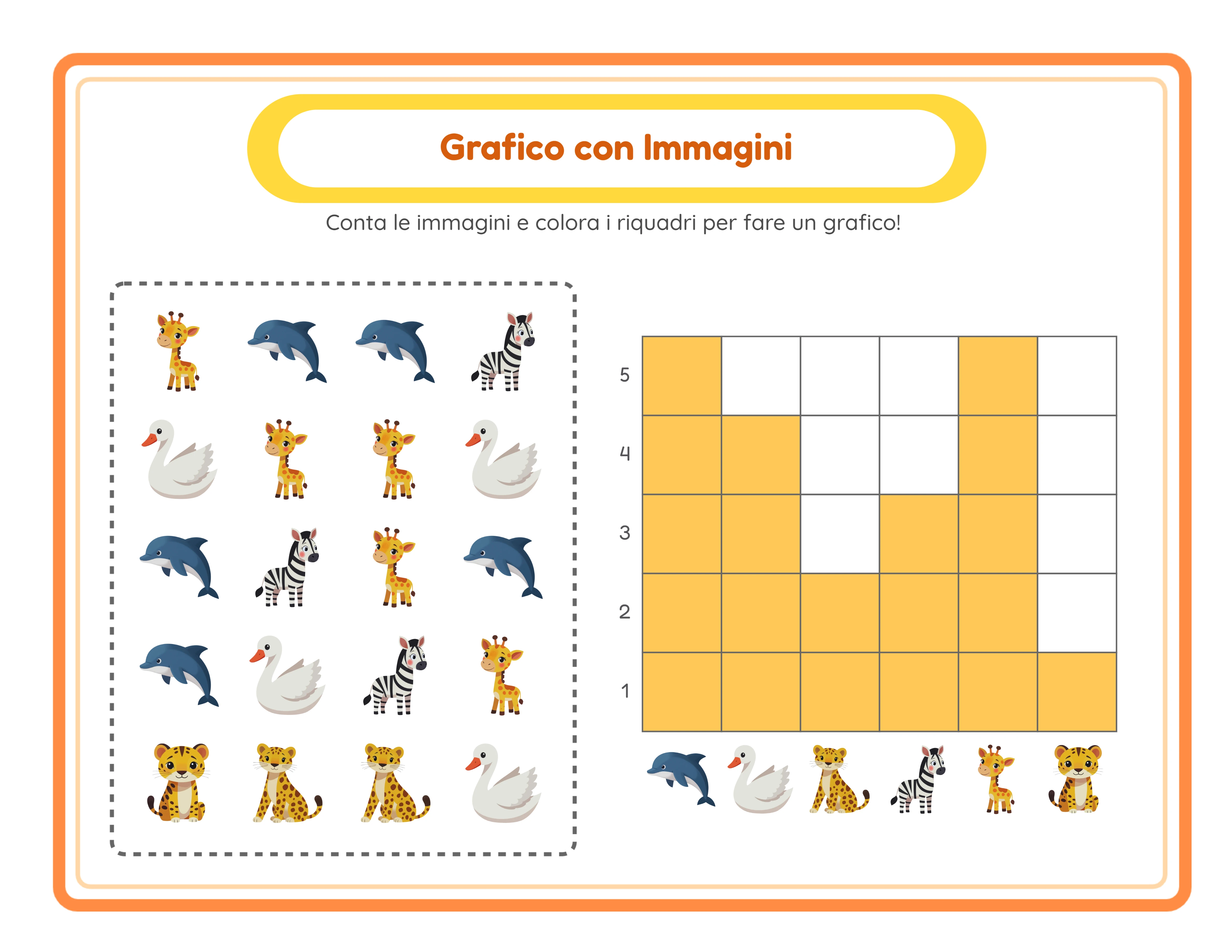 Chiave di risposta grafico in immagini