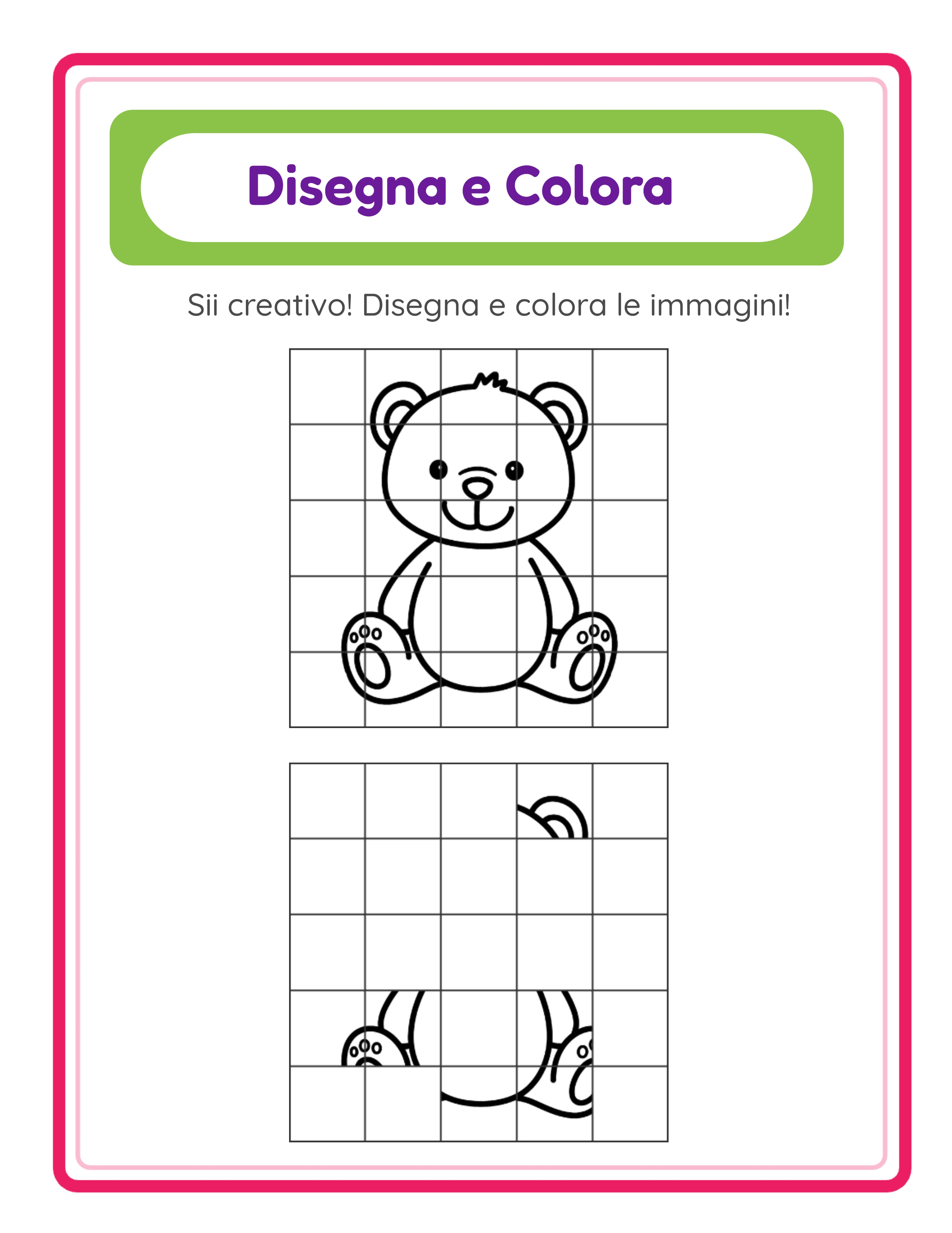 Scheda di Disegno a griglia esempio 2