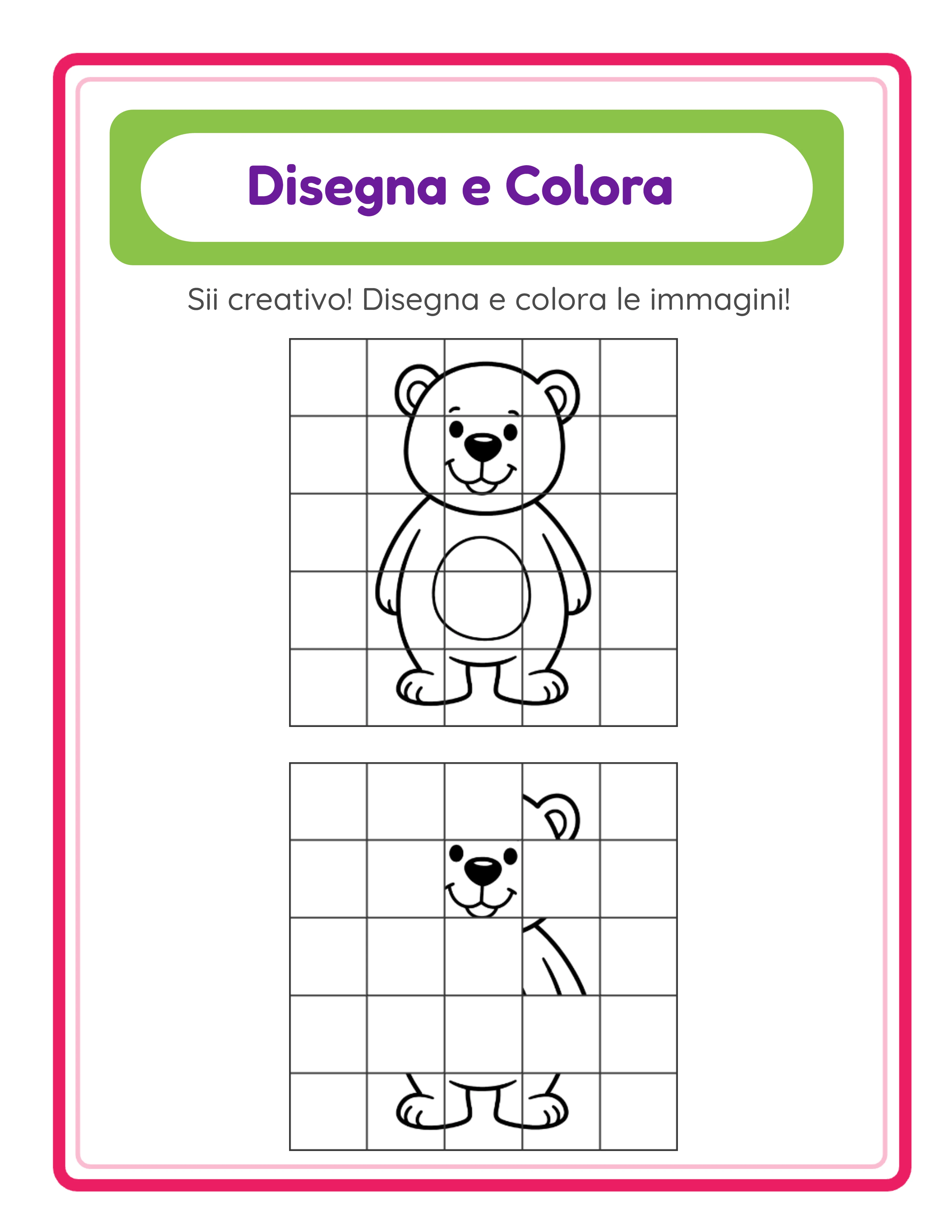 Scheda di Disegno a griglia esempio 3