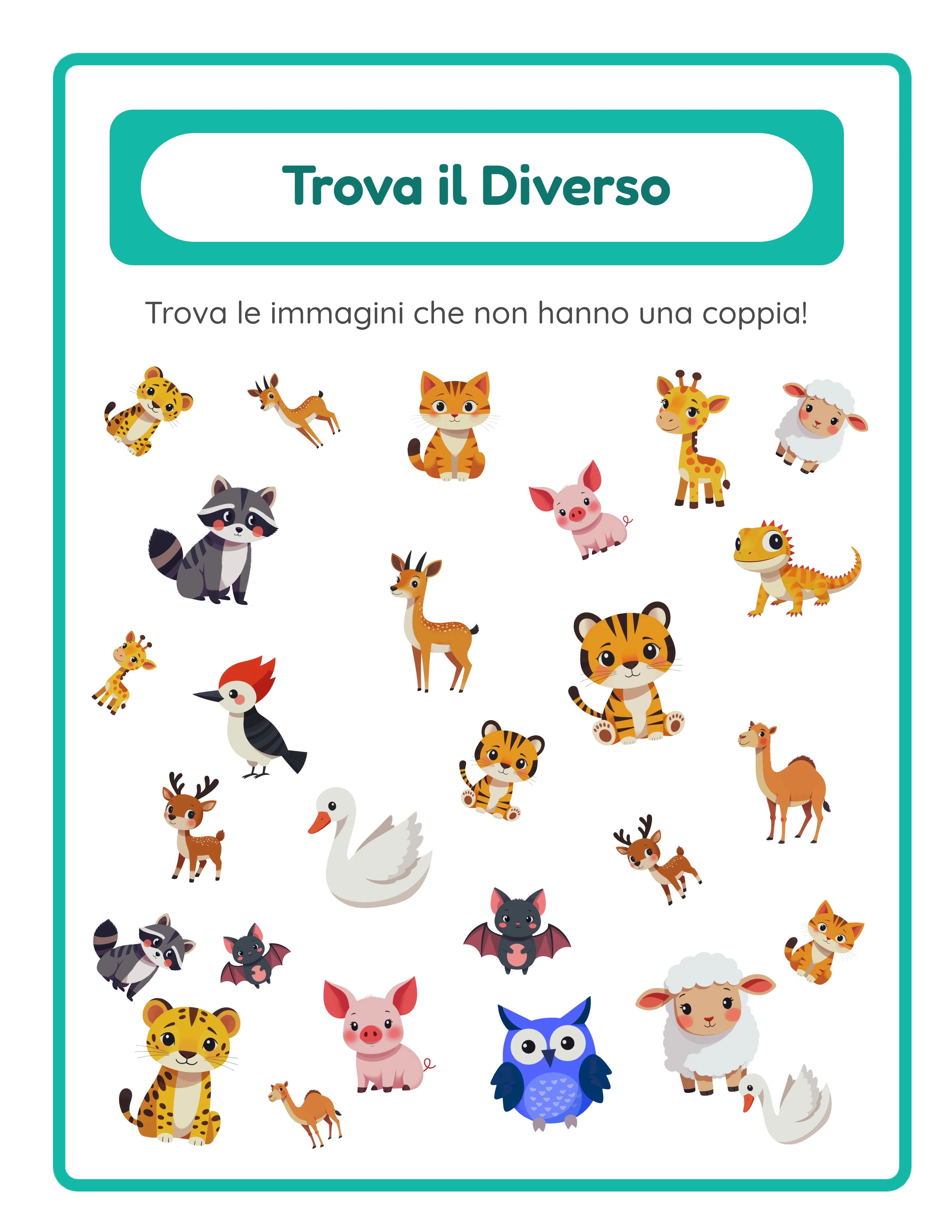 Trova gli oggetti — variante tematica