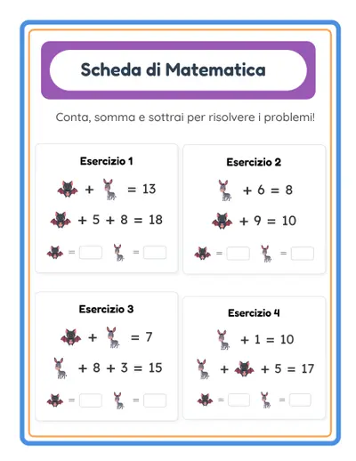 Schede di Matematica