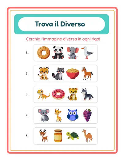 Trova il diverso