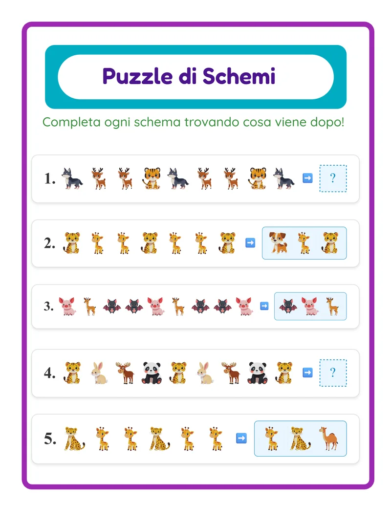 Puzzle di Schemi