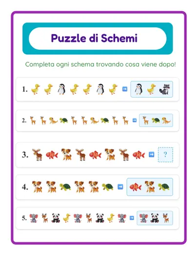Puzzle di Schemi