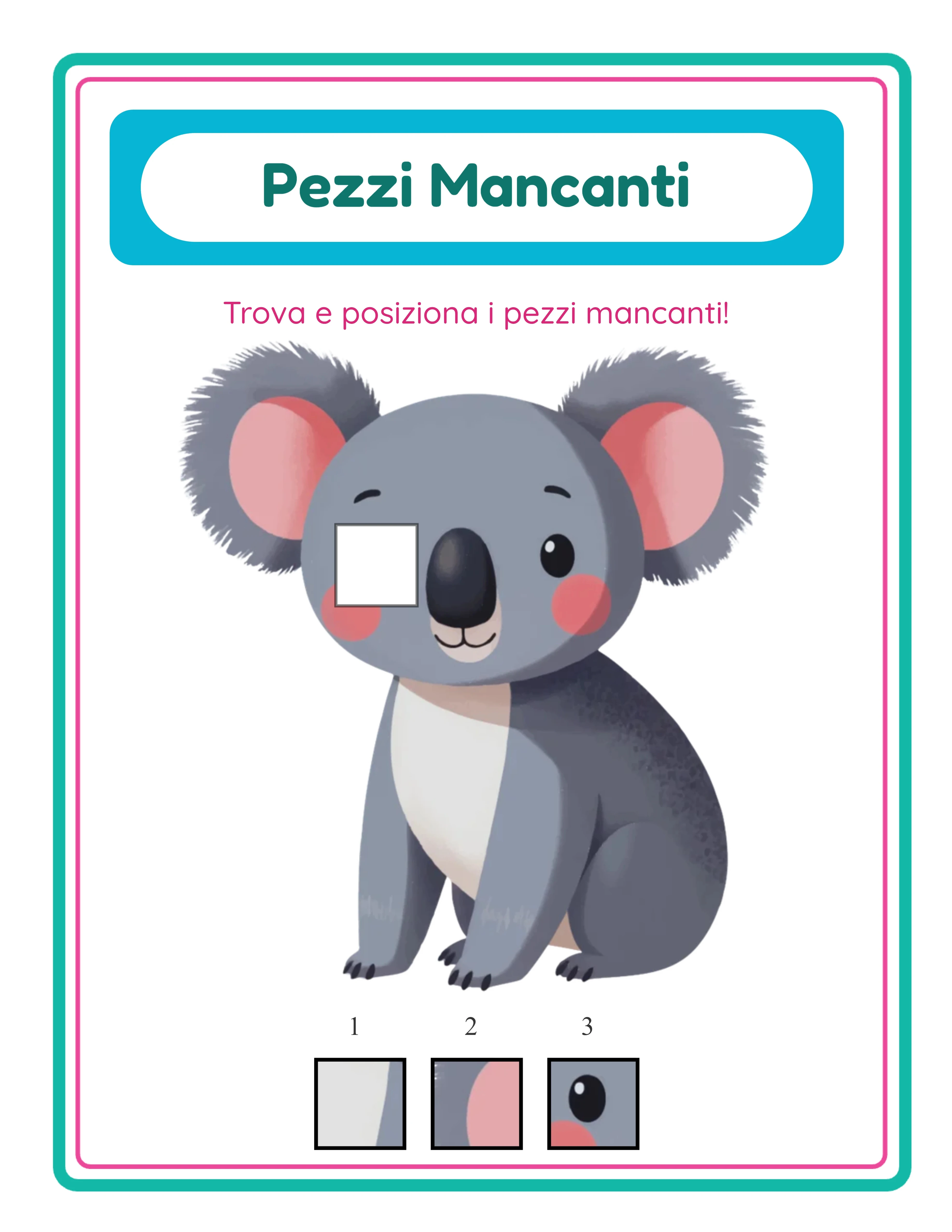 Pezzi mancanti — puzzle tematico